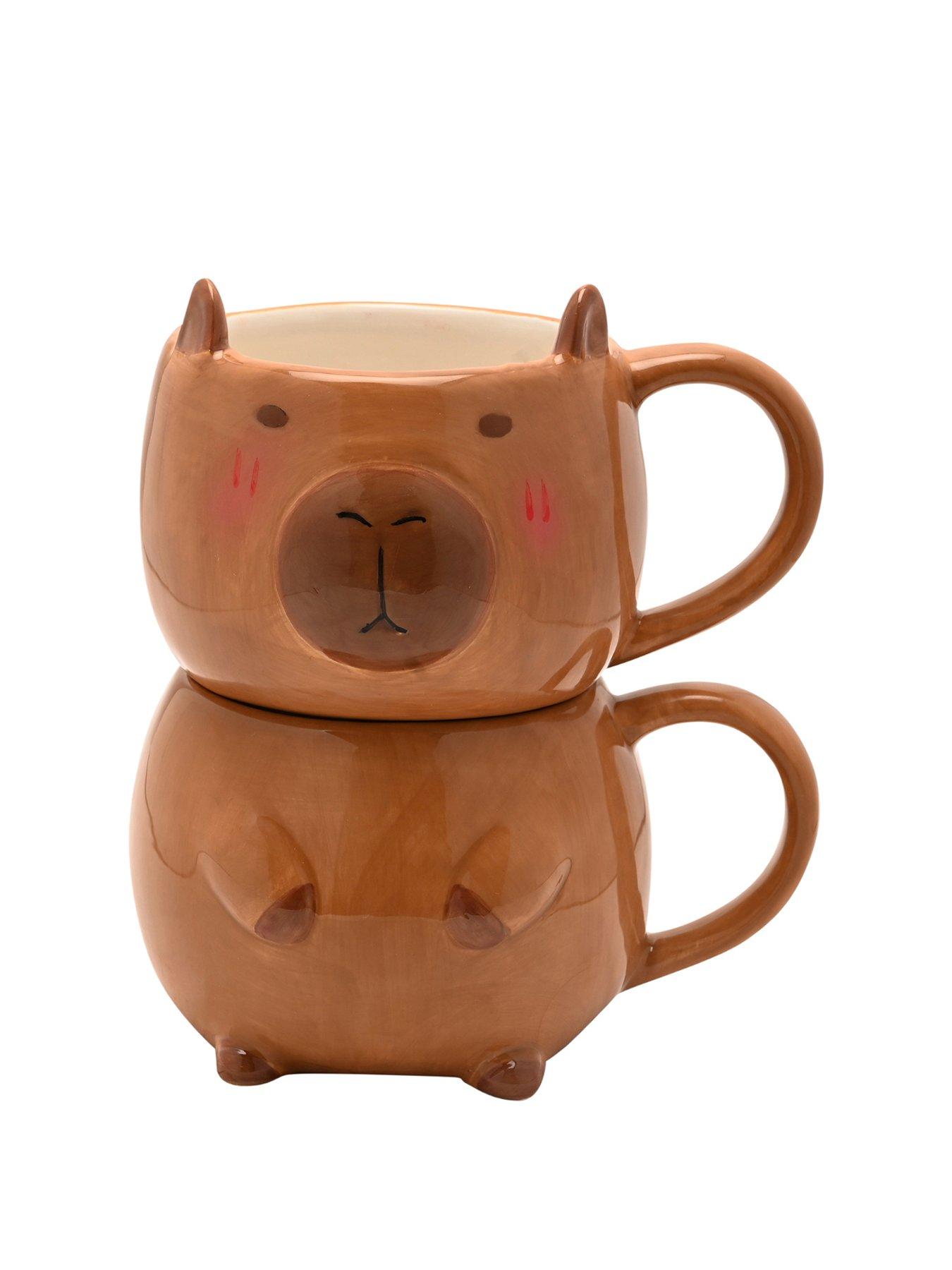 Image 2 of 6 of Hestia The Feel Good Club Capybara Mug Stack