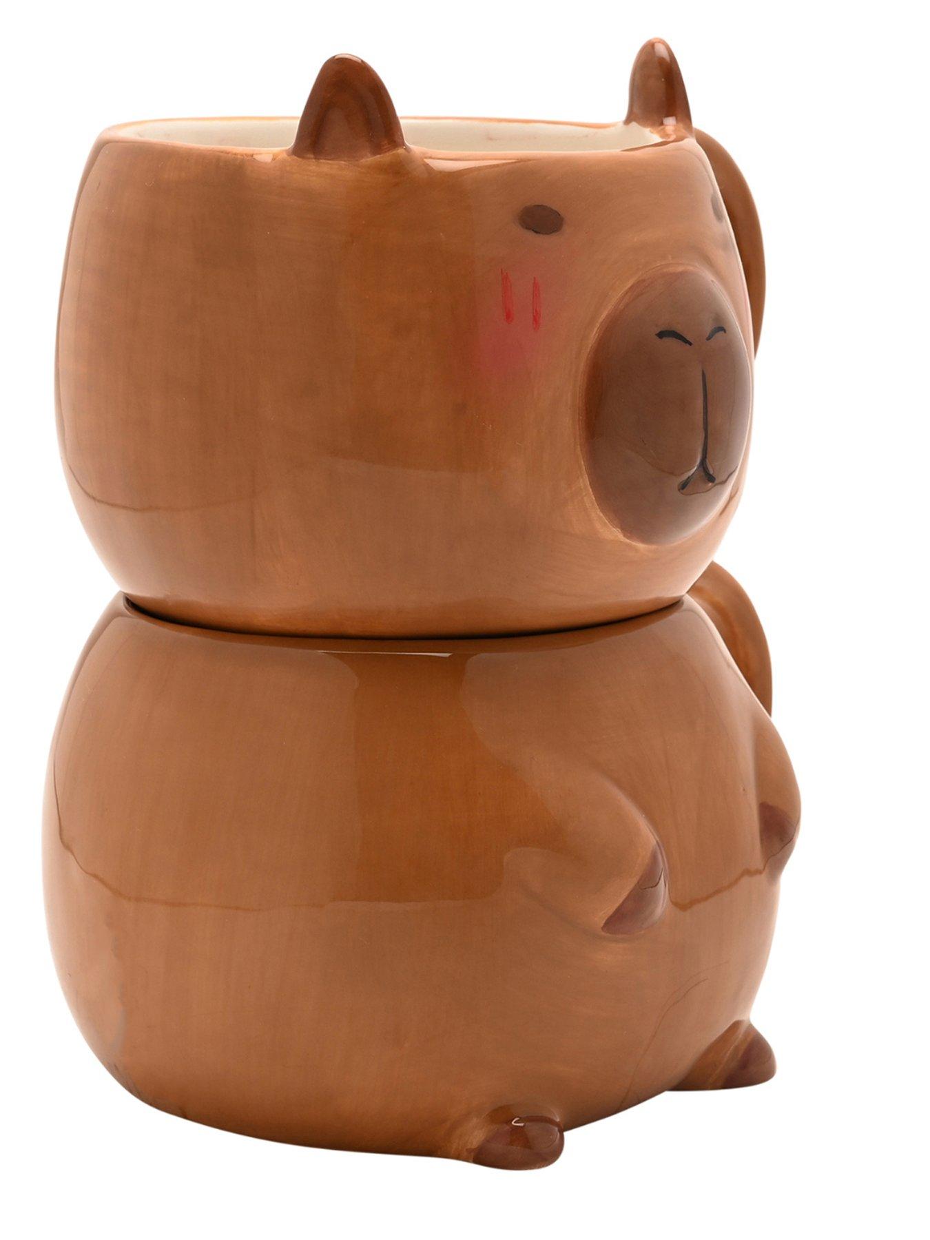 Image 3 of 6 of Hestia The Feel Good Club Capybara Mug Stack
