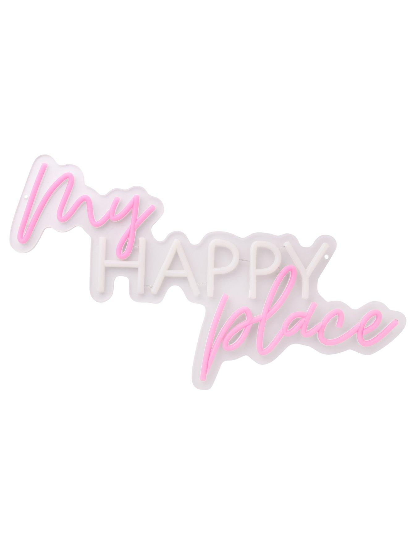 Image 3 of 6 of Signography Neon Collection Wall Sign With Usb - My Happy Place