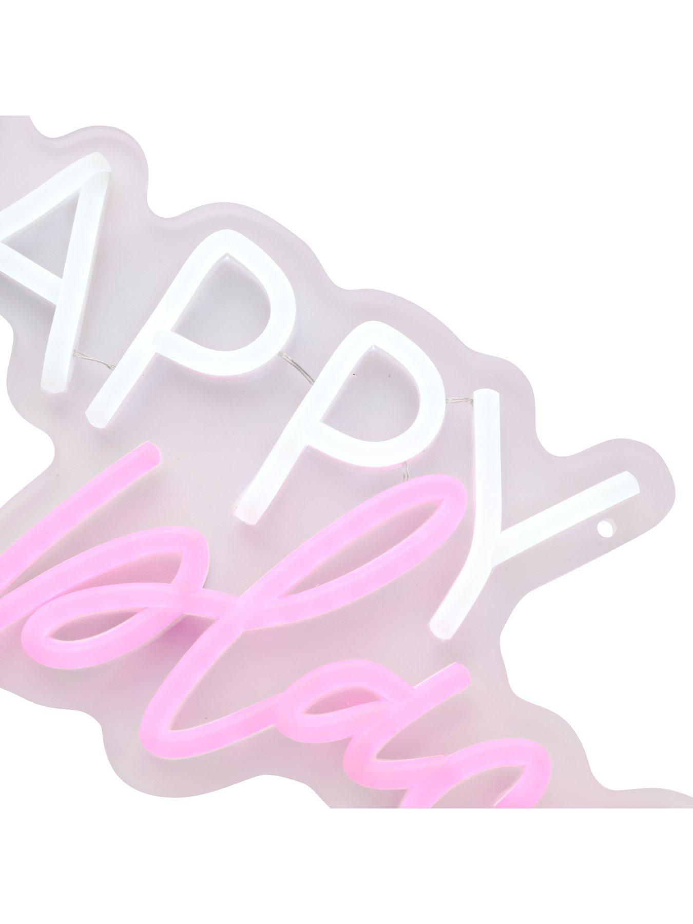 Image 4 of 6 of Signography Neon Collection Wall Sign With Usb - My Happy Place