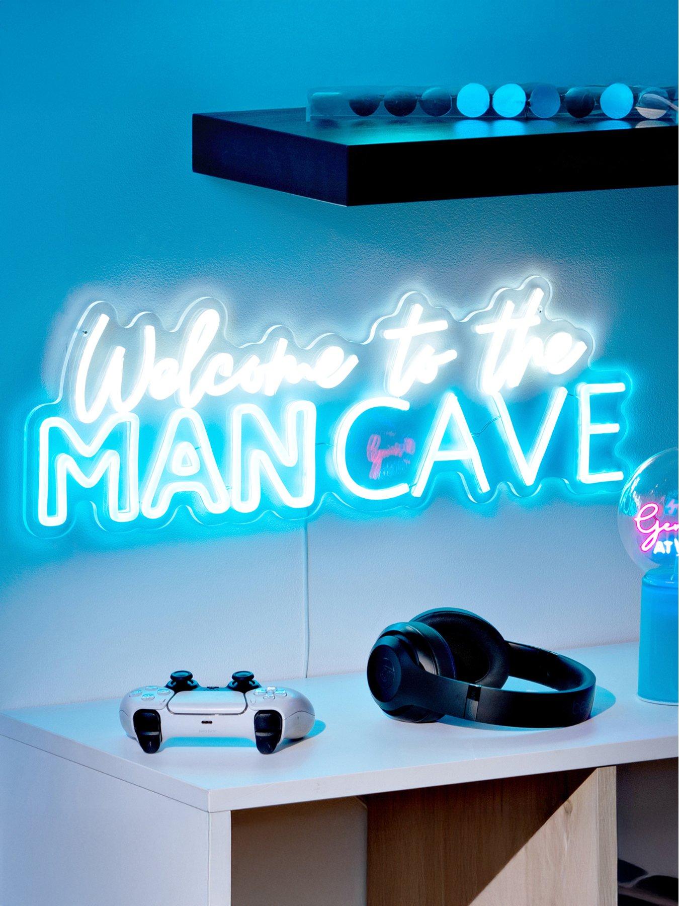 Image 1 of 7 of Hestia Signography Neon Collection Wall Sign With Usb - Welcome To The Man Cave