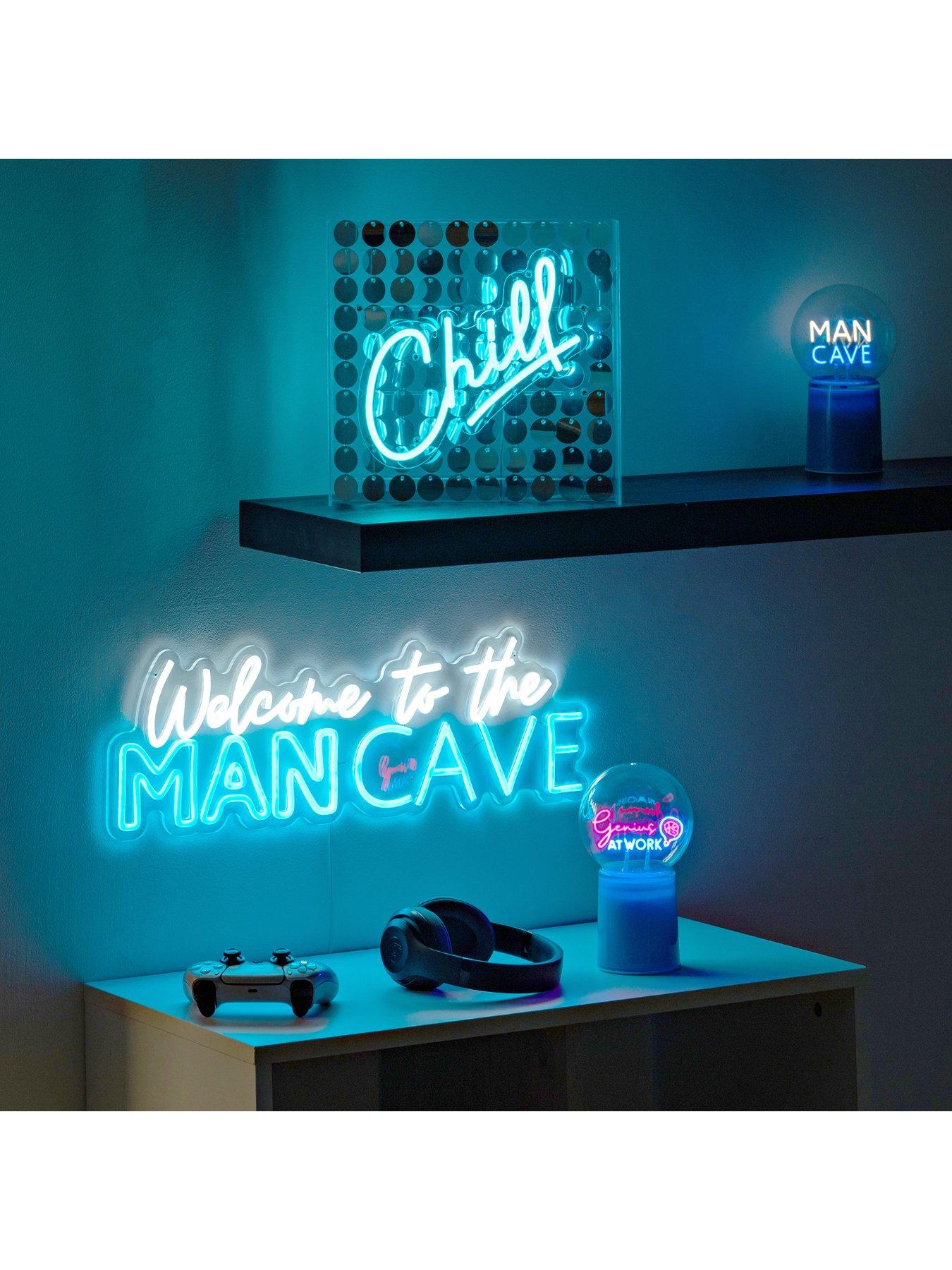 Image 7 of 7 of Hestia Signography Neon Collection Wall Sign With Usb - Welcome To The Man Cave