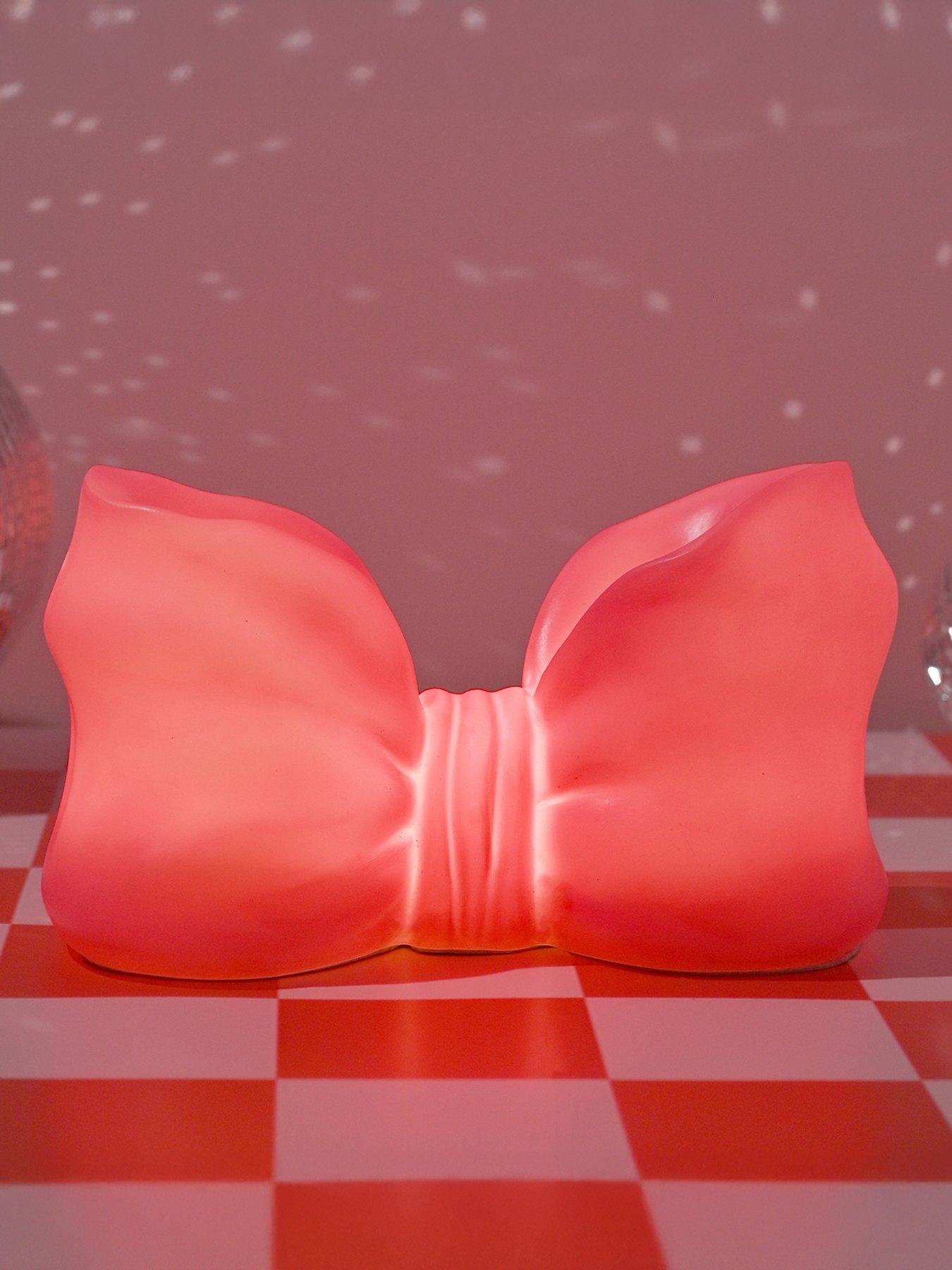 The Feel Good Club Hot Pink Bow Shaped Novelty Usb Lamp