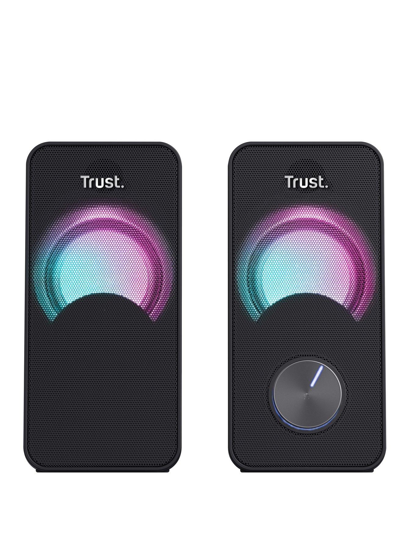 Image 1 of 8 of Trust Arys Compact RGB LED 2.0 Speaker Set - Illuminated PC Speakers