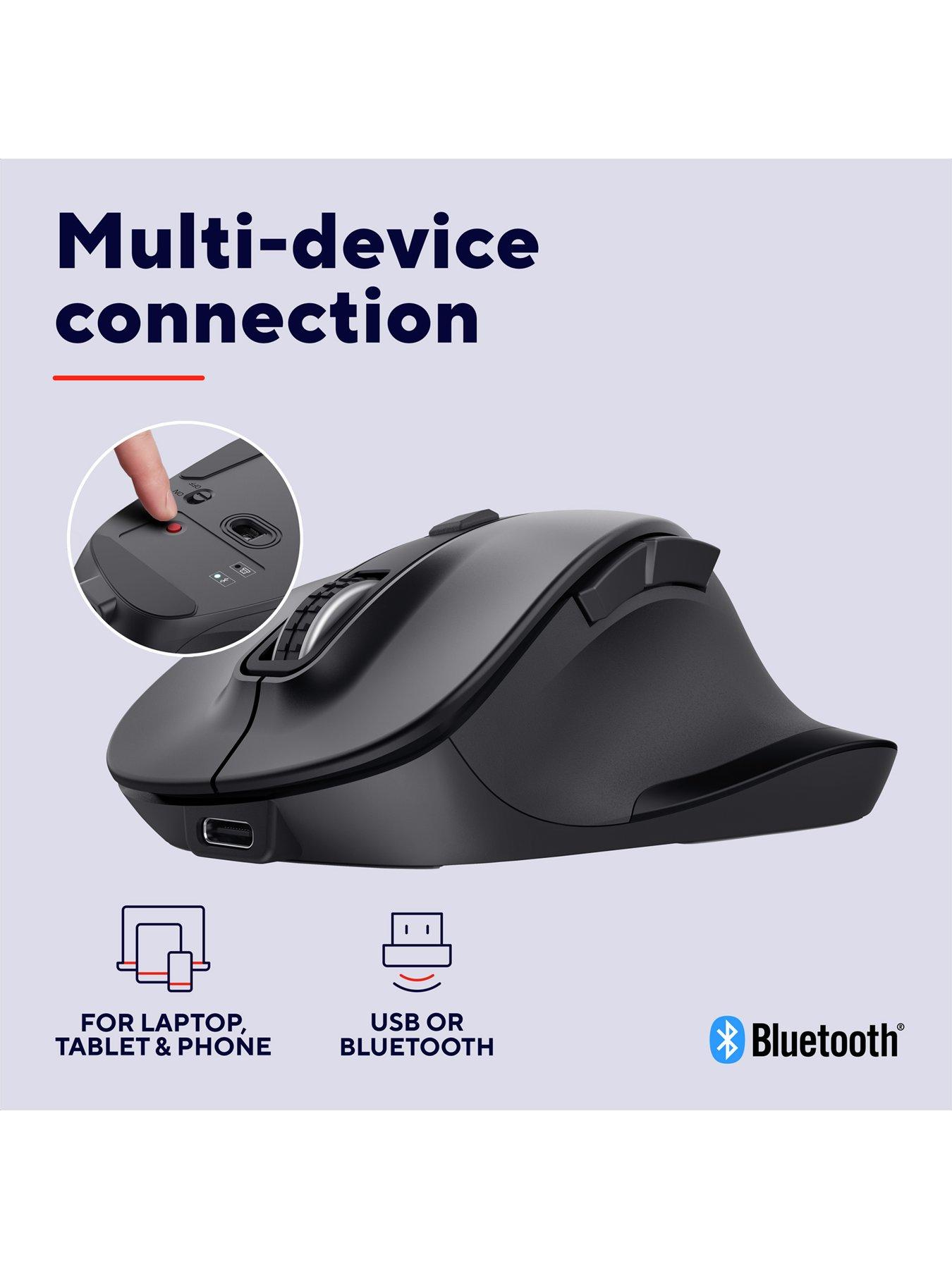 Image 4 of 8 of Trust Trust Fyda Multi-Device Wireless Mouse - Black