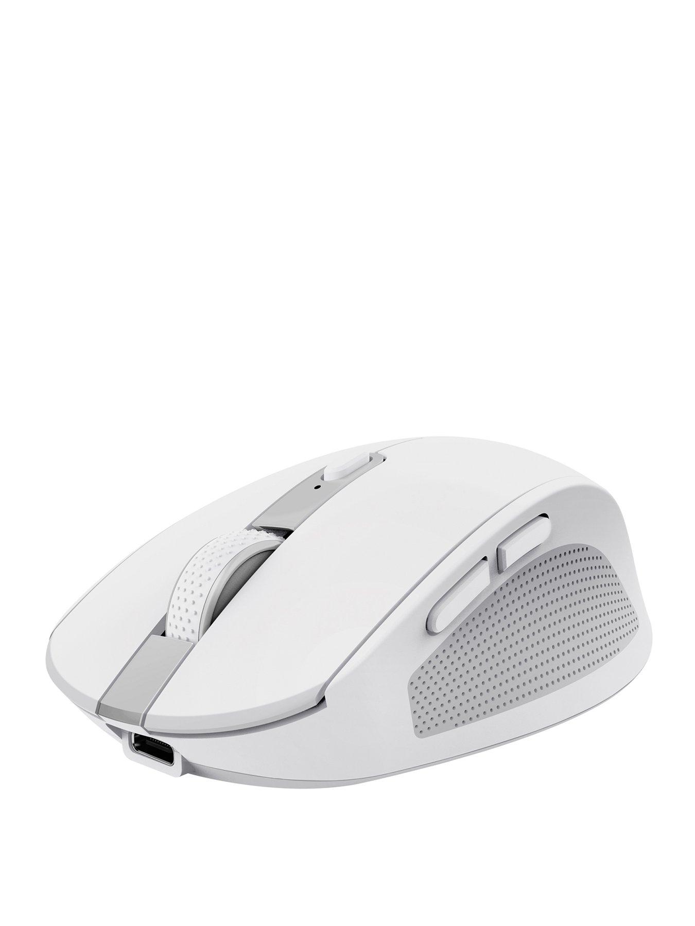 Image 1 of 8 of Trust Ozaa Compact Multi-Device Wireless Mouse with silent Click - White