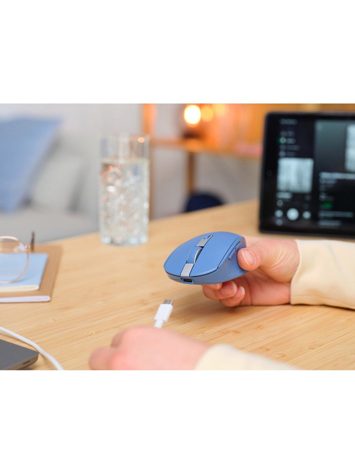 Image 7 of 8 of Trust Ozaa Compact Multi-Device Wireless Mouse with silent Click - Blue