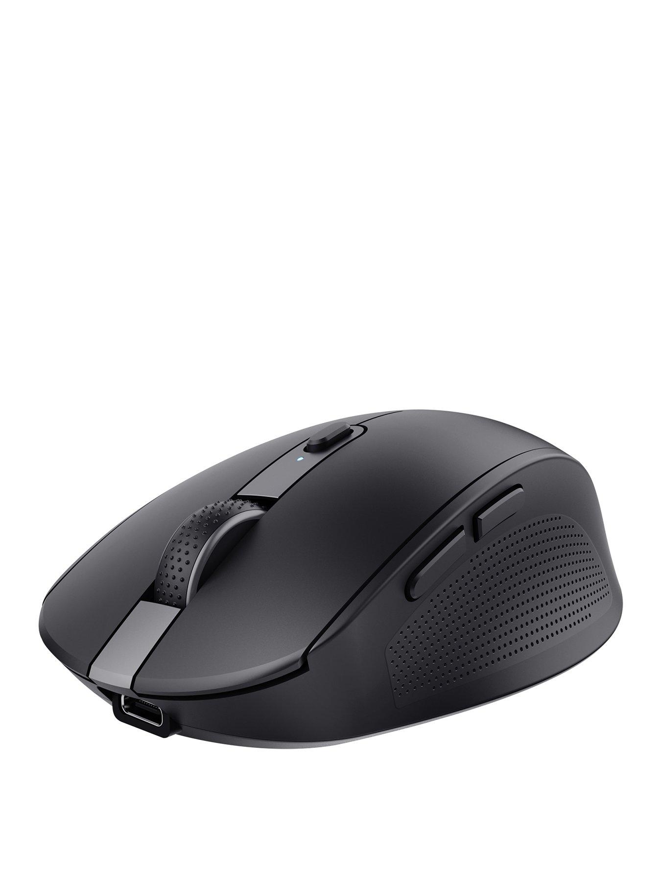 Image 1 of 8 of Trust Ozaa Compact Multi-Device Wireless Mouse with silent Click - Black