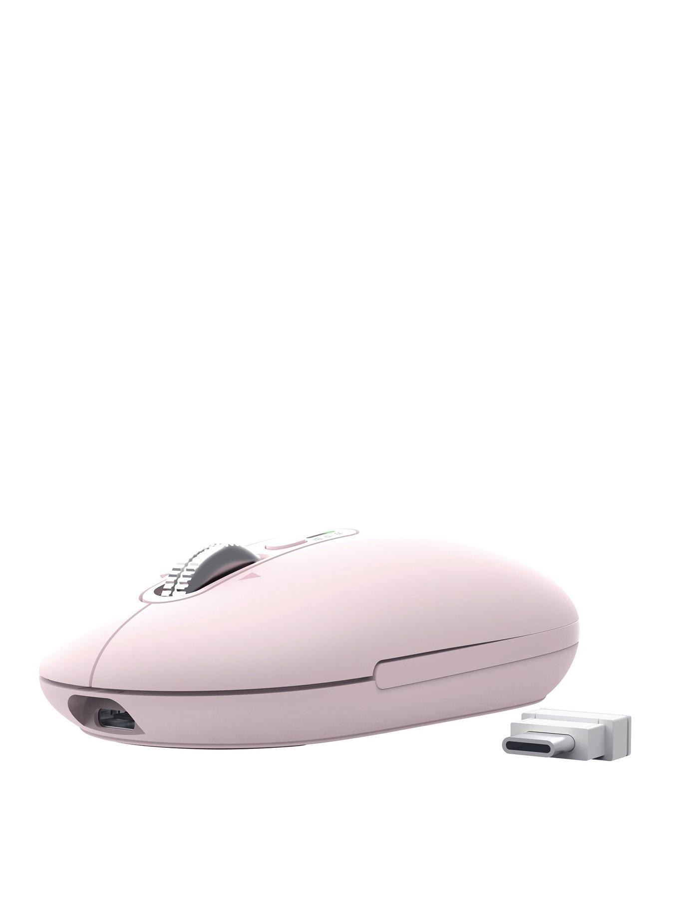 Image 1 of 8 of Trust Seron Slim Multi-Wireless Hyperscroll Mouse - Pink