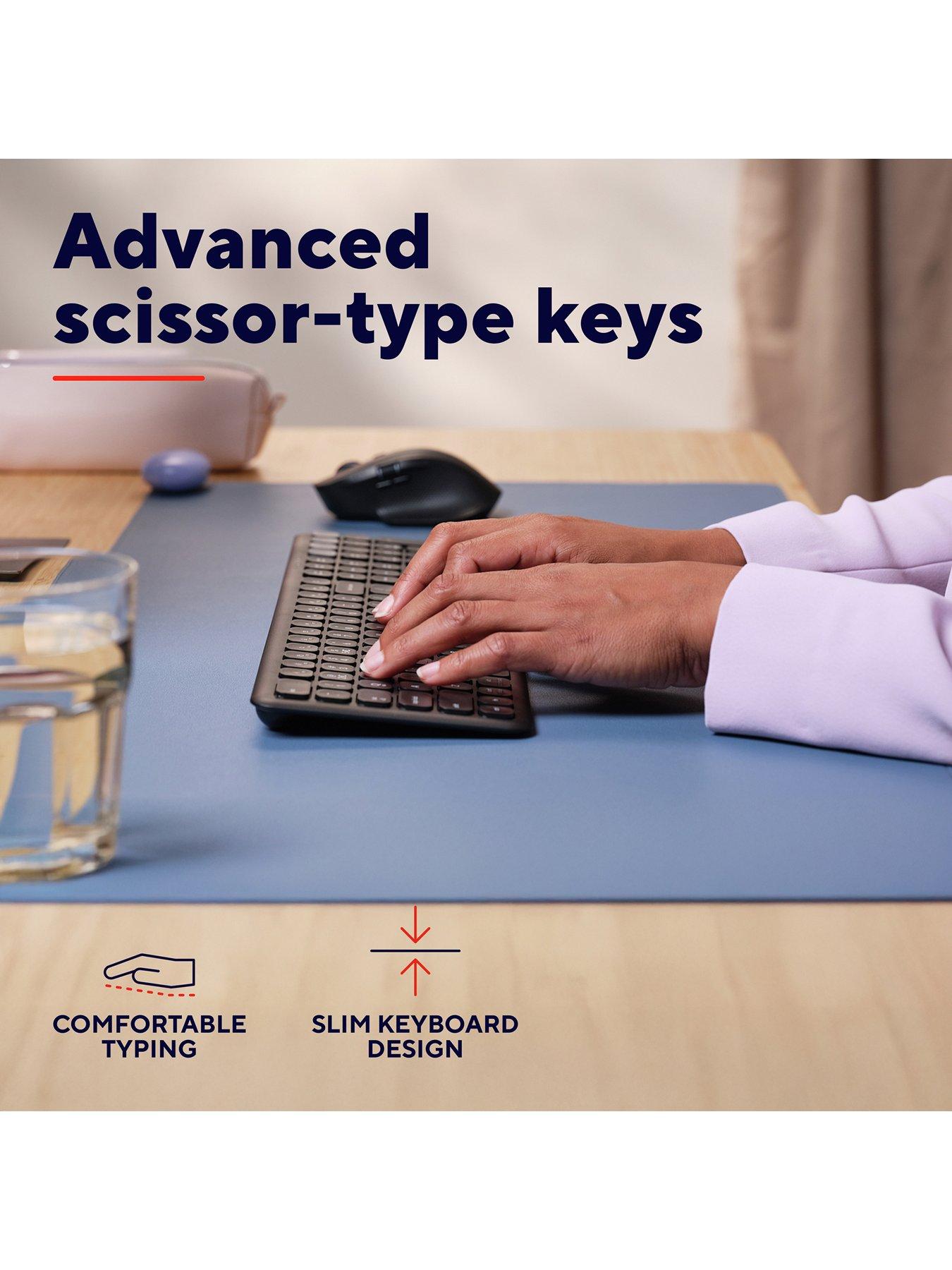 Image 5 of 8 of Trust Vaiya Multi-Device Wireless Keyboard for PC/ Laptop - UK Layout, Black