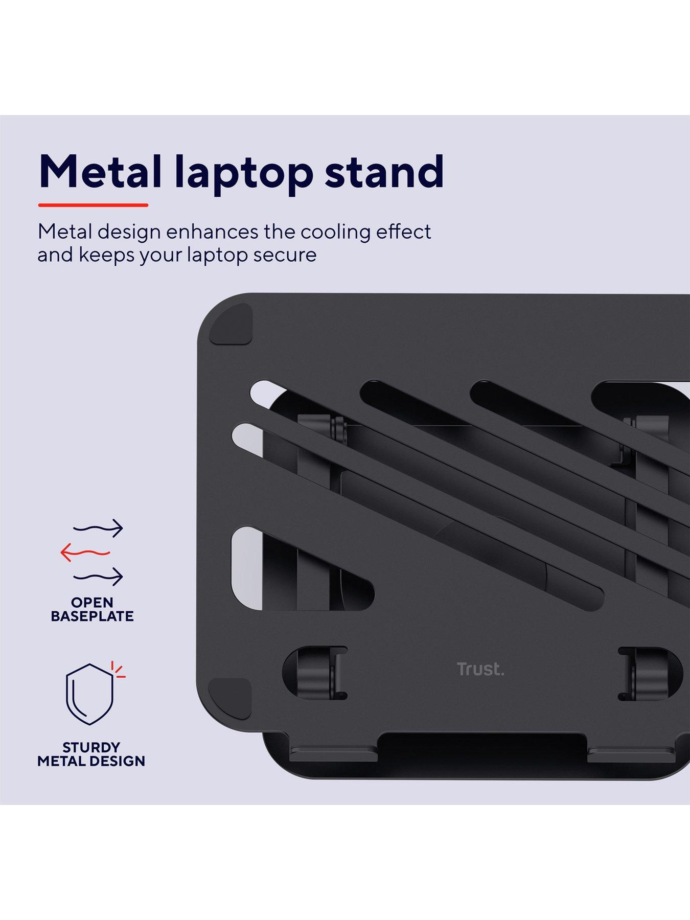 Image 3 of 7 of Trust Zeff Metal Laptop Riser - Ergonomic Desktop Stand