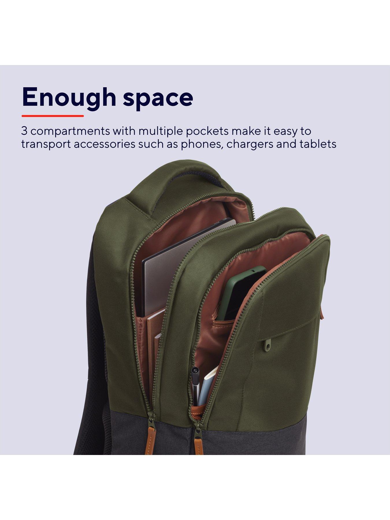 Image 5 of 8 of Trust Lisboa 23L Durable Laptop Backpack for Laptops up to 16'' - Green
