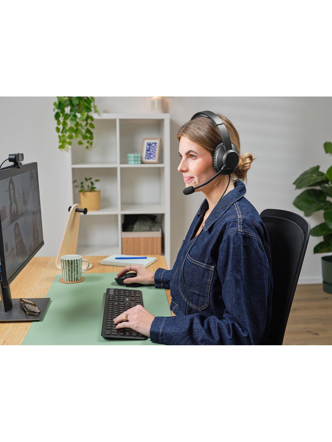 Image 7 of 8 of Trust Ayda Max USB Headset - Wired Office Headset with Microphone, Black