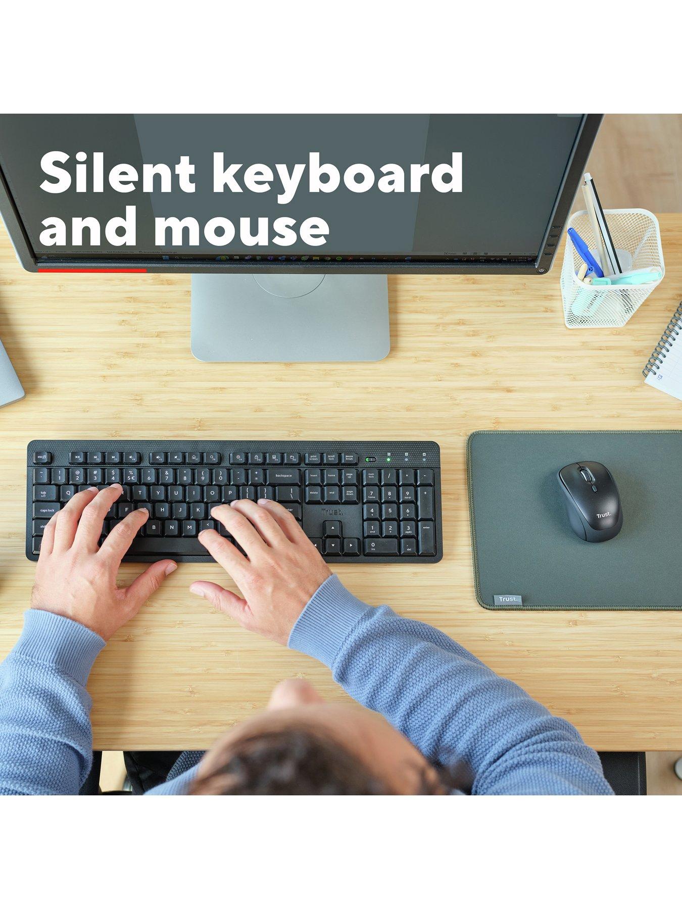 Image 4 of 8 of Trust Ody II Wireless Keyboard and Mouse Combo with Silent Keys for PC/ Laptop -&nbsp;UK Layout, Black