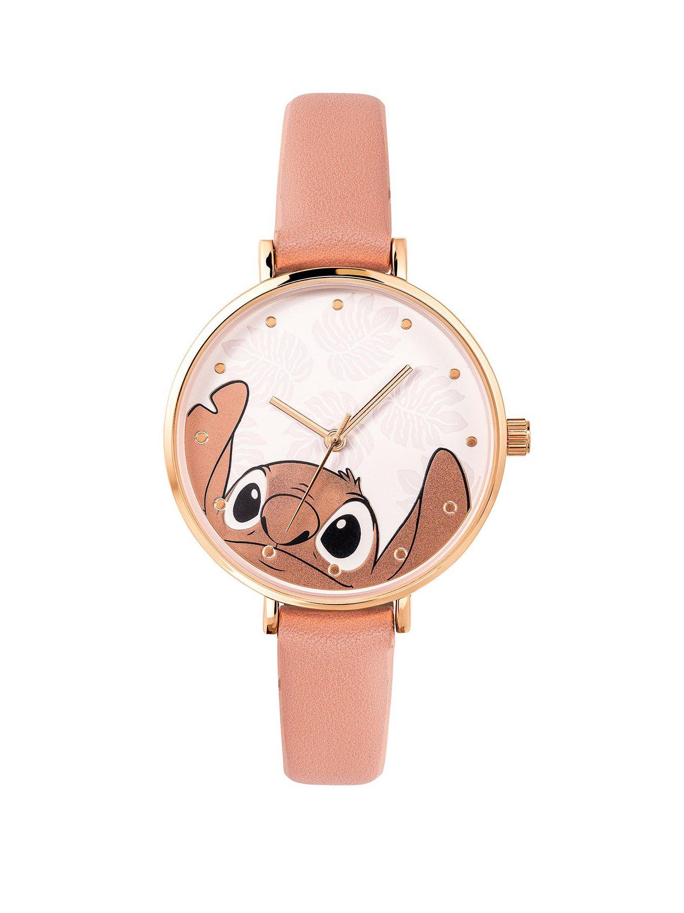 Image 1 of 4 of Disney Stitch Pink Analogue Watch - Multi