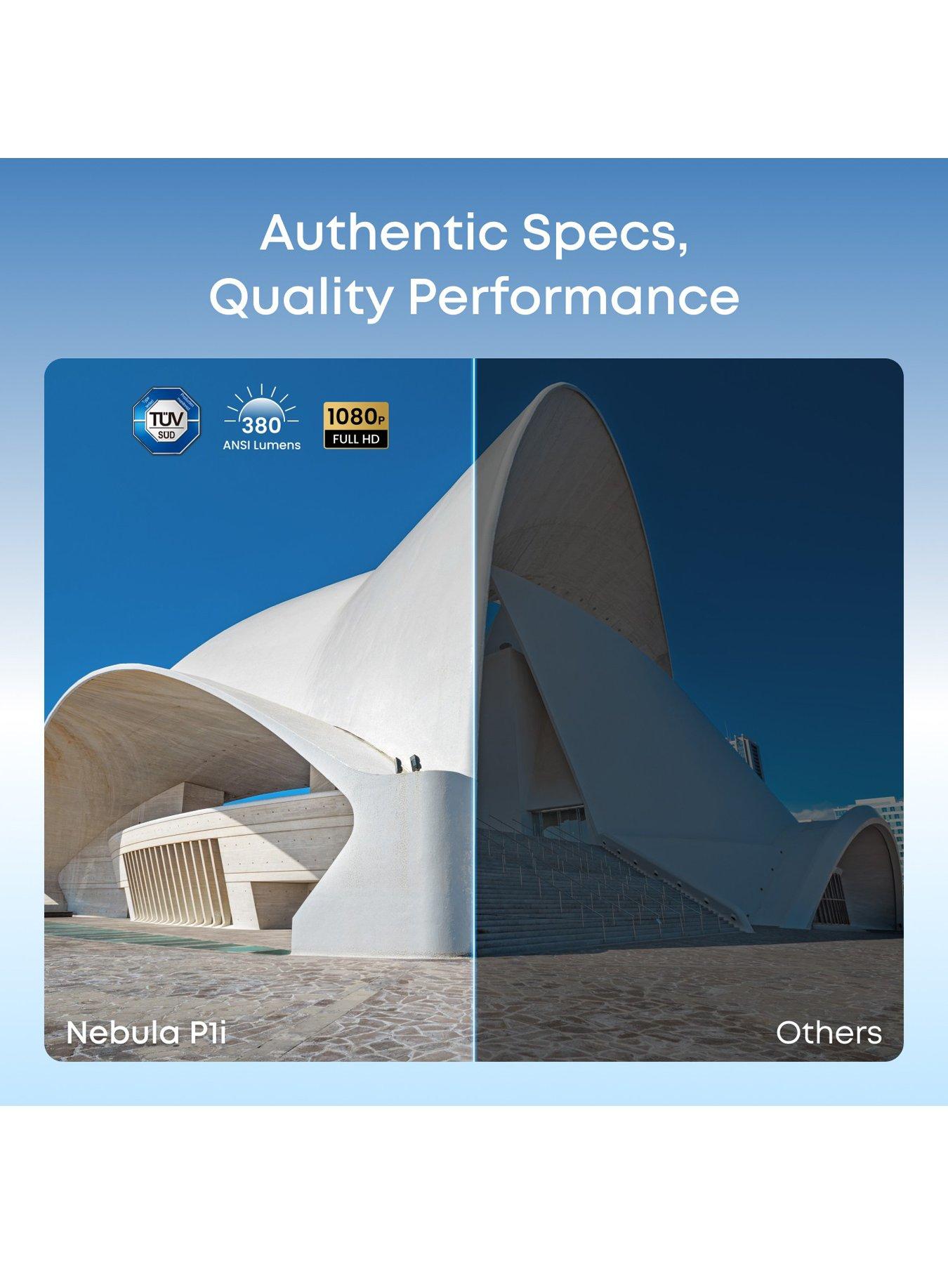 Image 3 of 6 of Anker NEBULA soundcore Nebula P1i Full HD Smart Portable Projector with Flippable Speakers