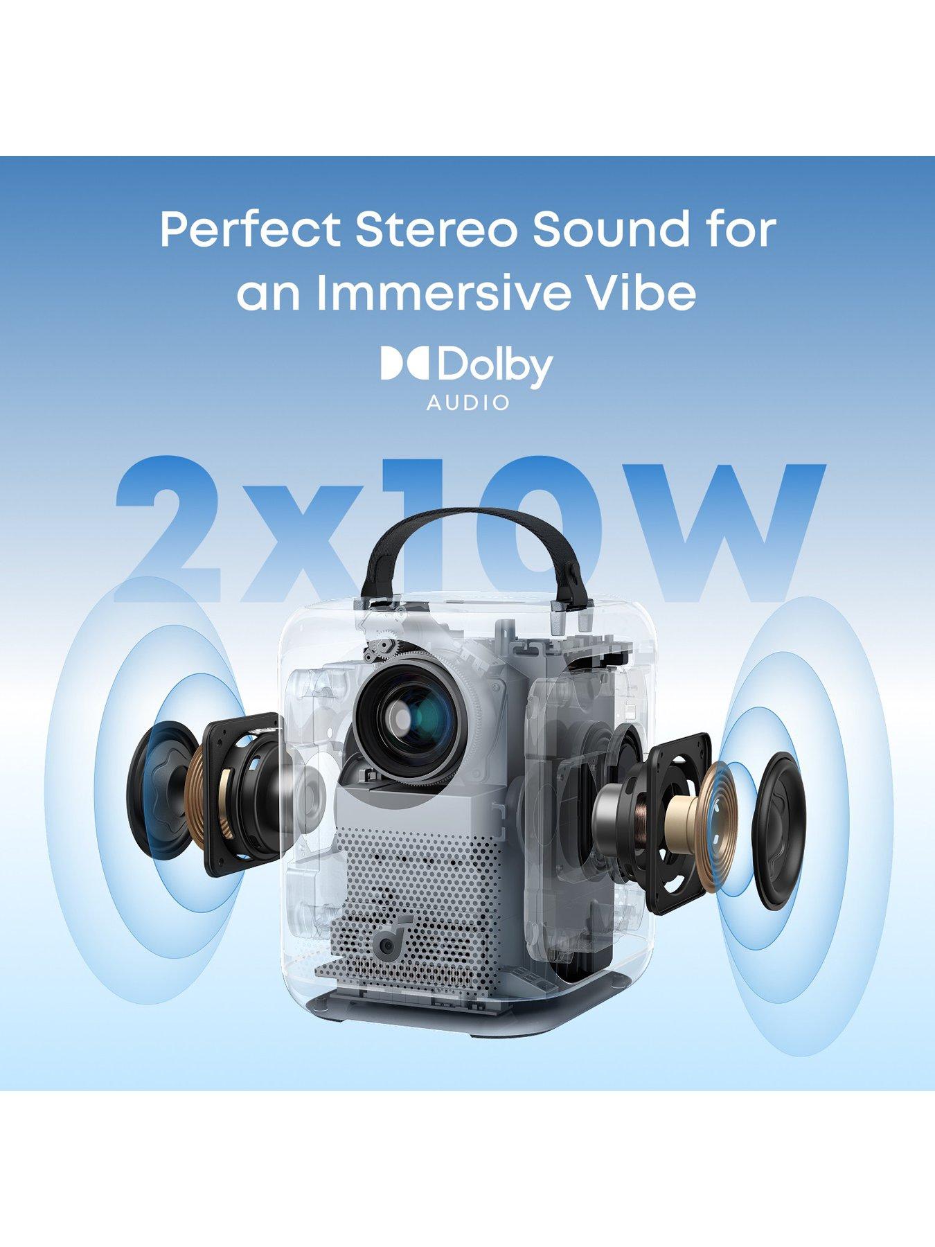 Image 4 of 6 of Anker NEBULA soundcore Nebula P1i Full HD Smart Portable Projector with Flippable Speakers