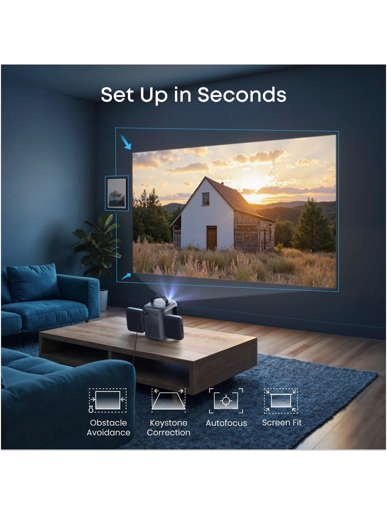 Image 5 of 6 of Anker NEBULA soundcore Nebula P1i Full HD Smart Portable Projector with Flippable Speakers