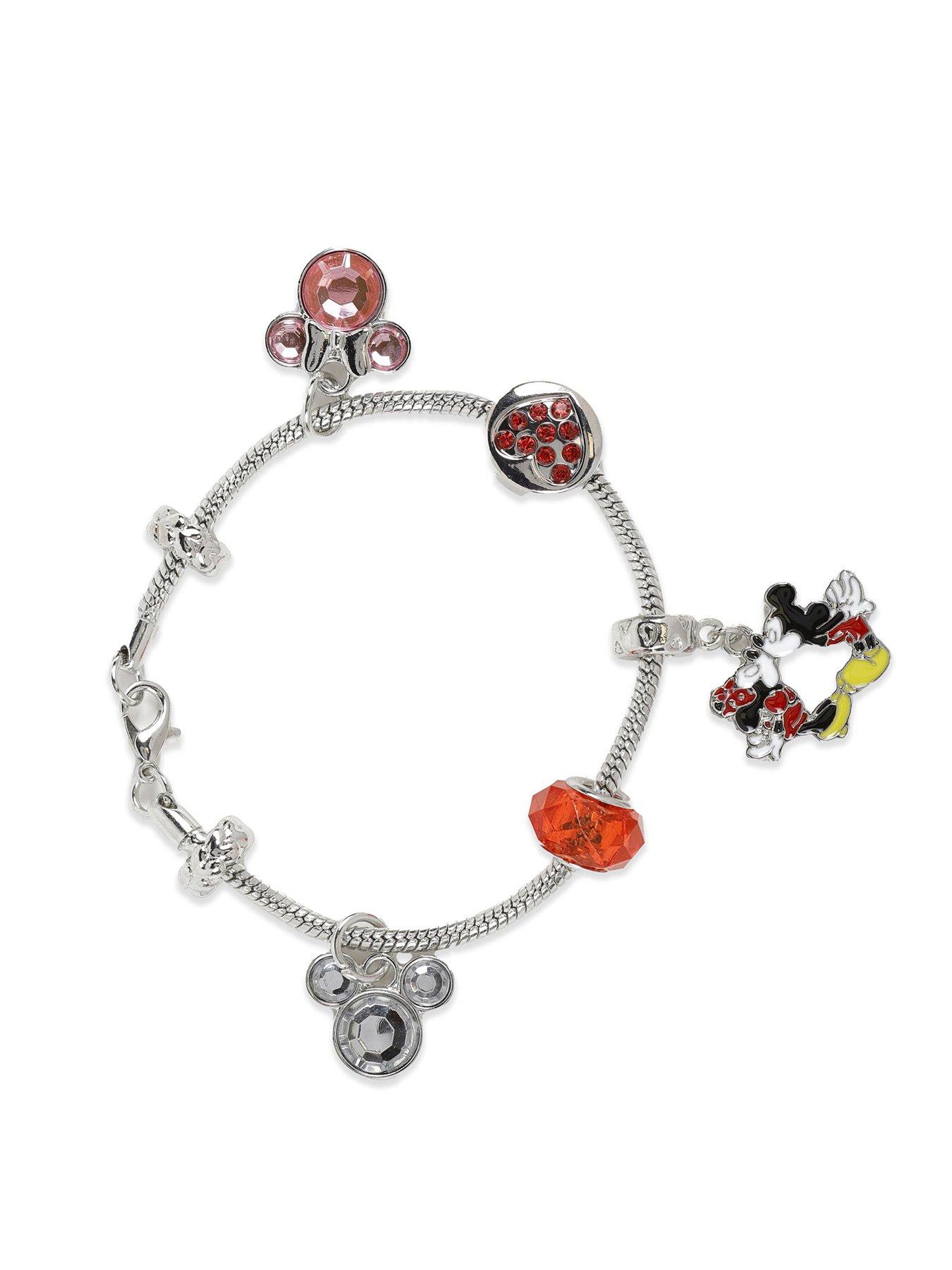 Image 1 of 2 of Minnie Mouse &amp; Mickey Charm Bracelet - Multi
