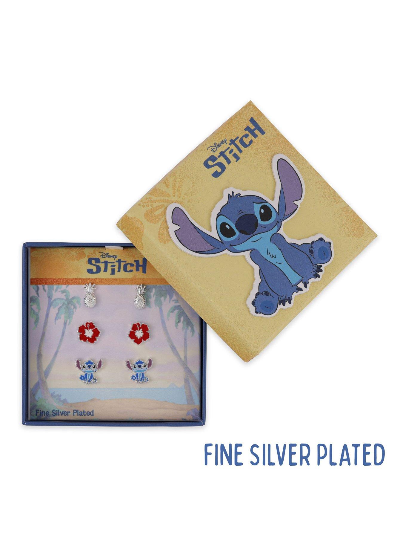 Image 2 of 2 of Disney Stitch BRASS SLV PLT STITCH 3PC STUD EARRING SET
