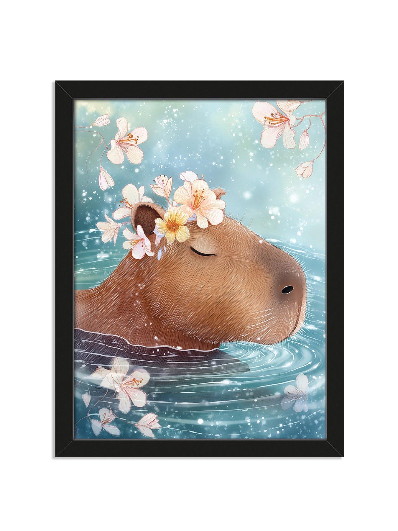 Image 2 of 2 of The Art Group CAPYBARA ZEN 30X40CM SINGLE PRINT