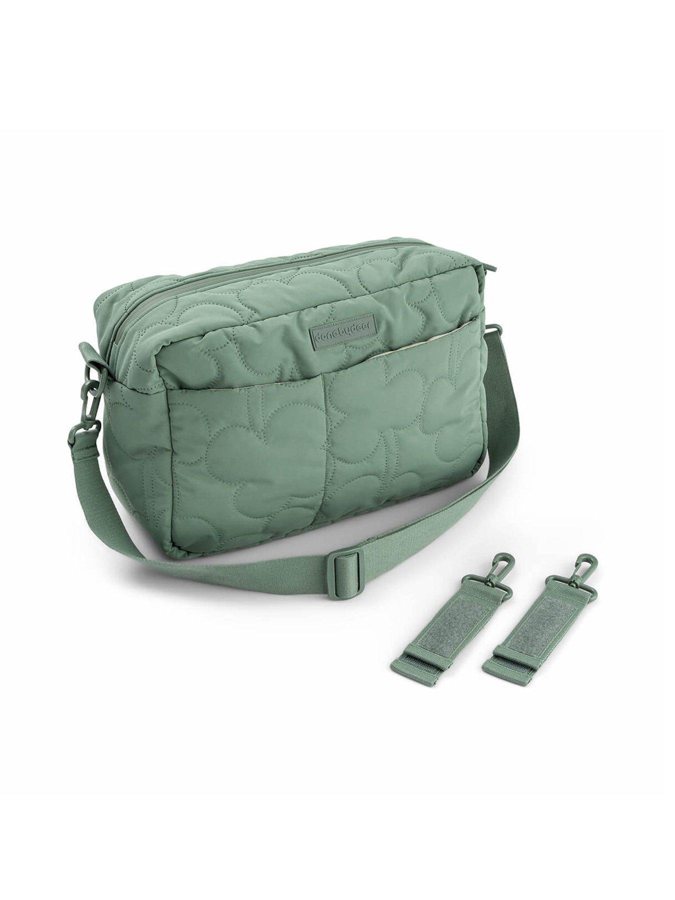 Done by Deer Quilted stroller bag Green