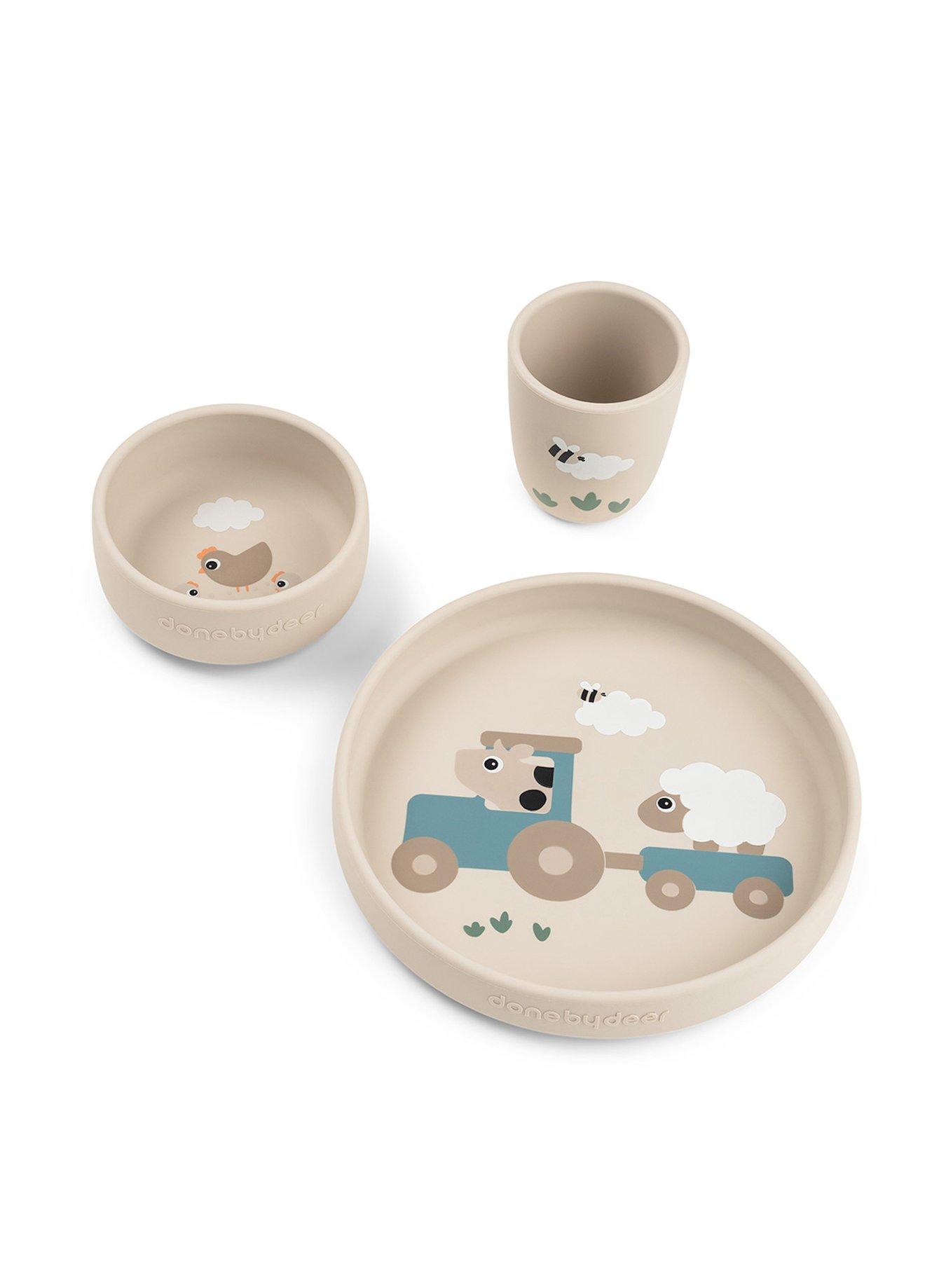 Done by Deer Done by Deer Stick and Stay dinner set Tiny Farm Sand | Very