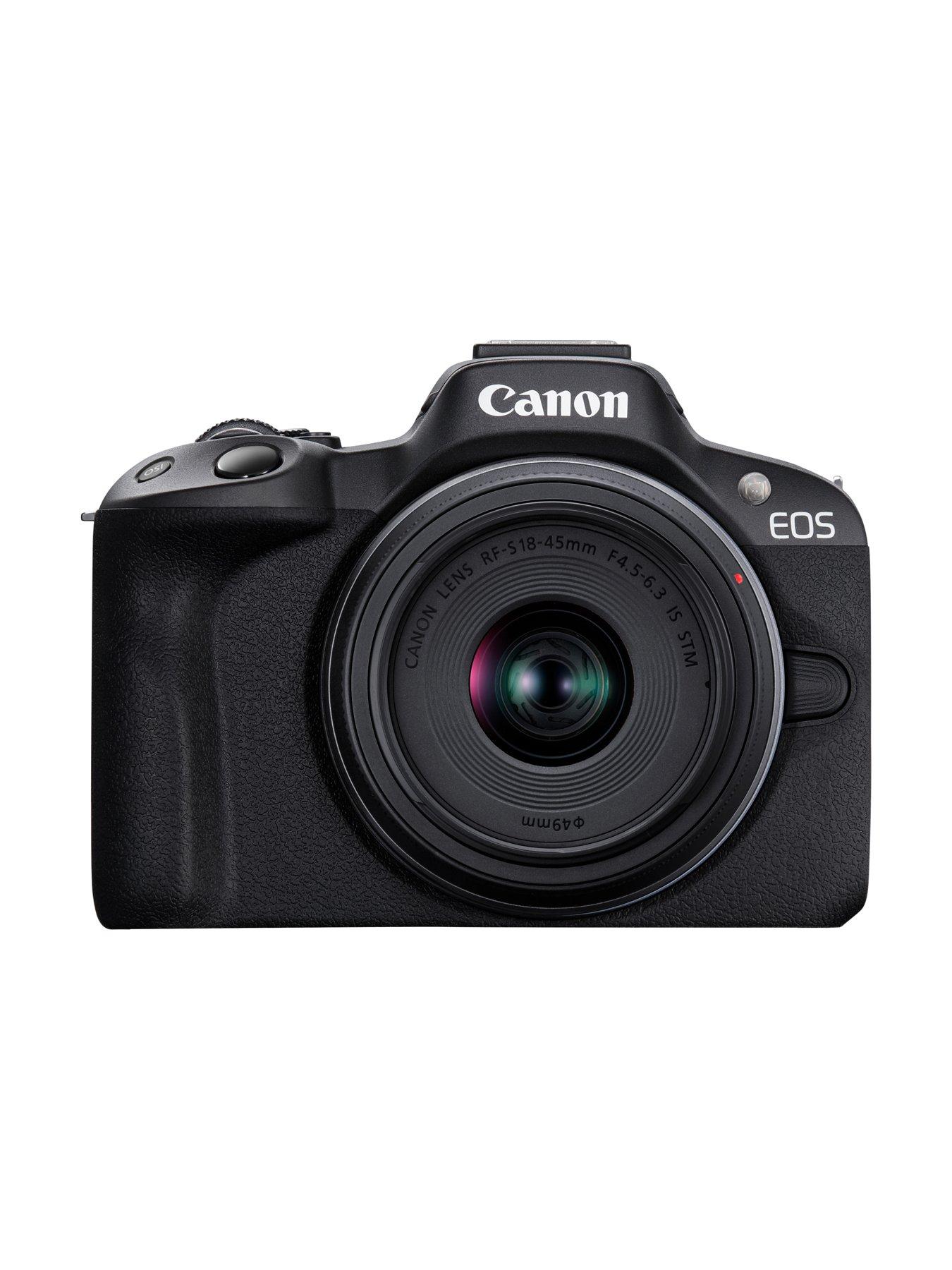 Image 2 of 6 of Canon EOS R50 APS-C Mirrorless Camera inc RF-S 18-45mm + RF 75-300mm Lens