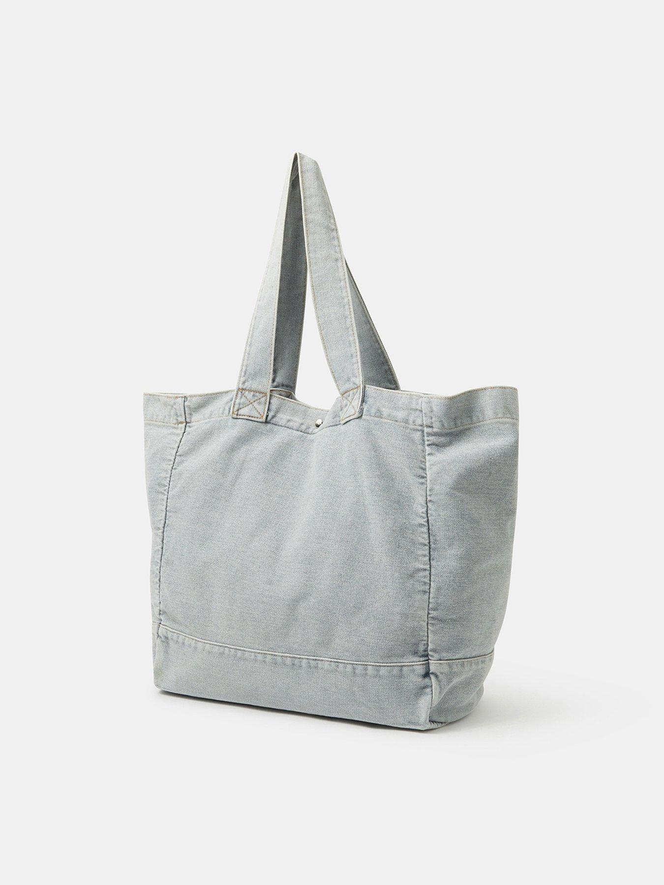 Image 3 of 5 of Accessorize Brunch Club Denim Shopper Bag