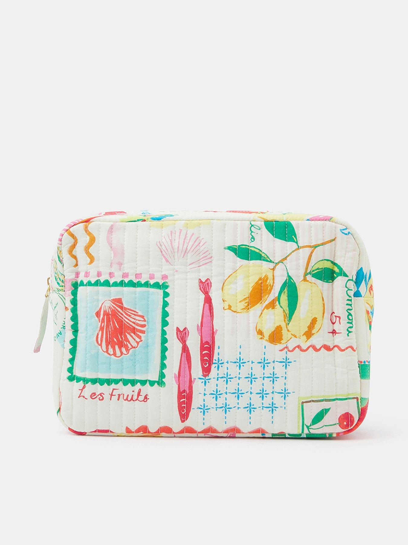 Accessorize Summer Print Quilted Makeup Bag