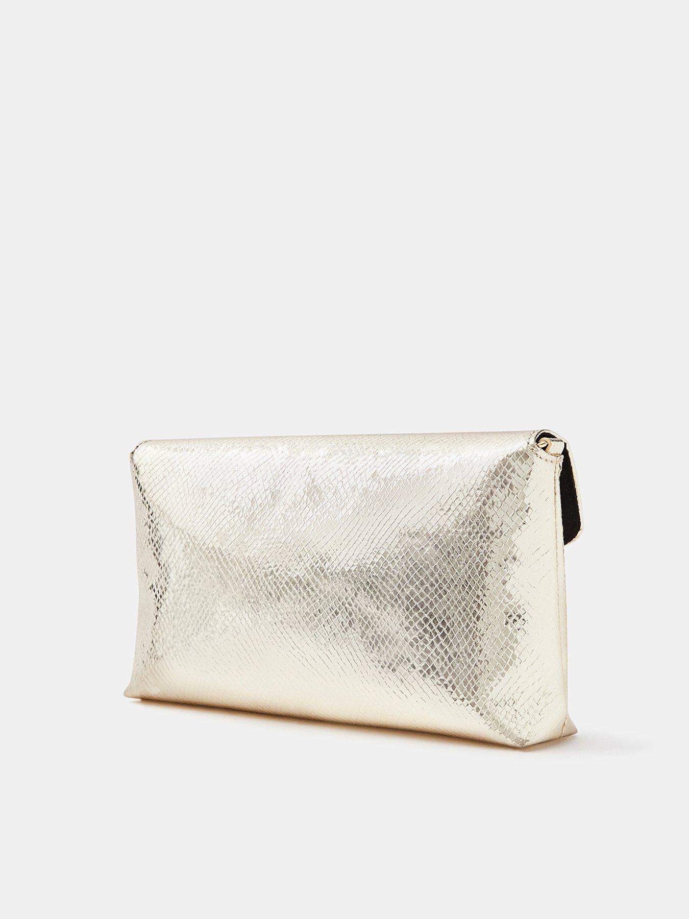 Image 3 of 5 of Accessorize Metallic Envelope Crossbody Bag