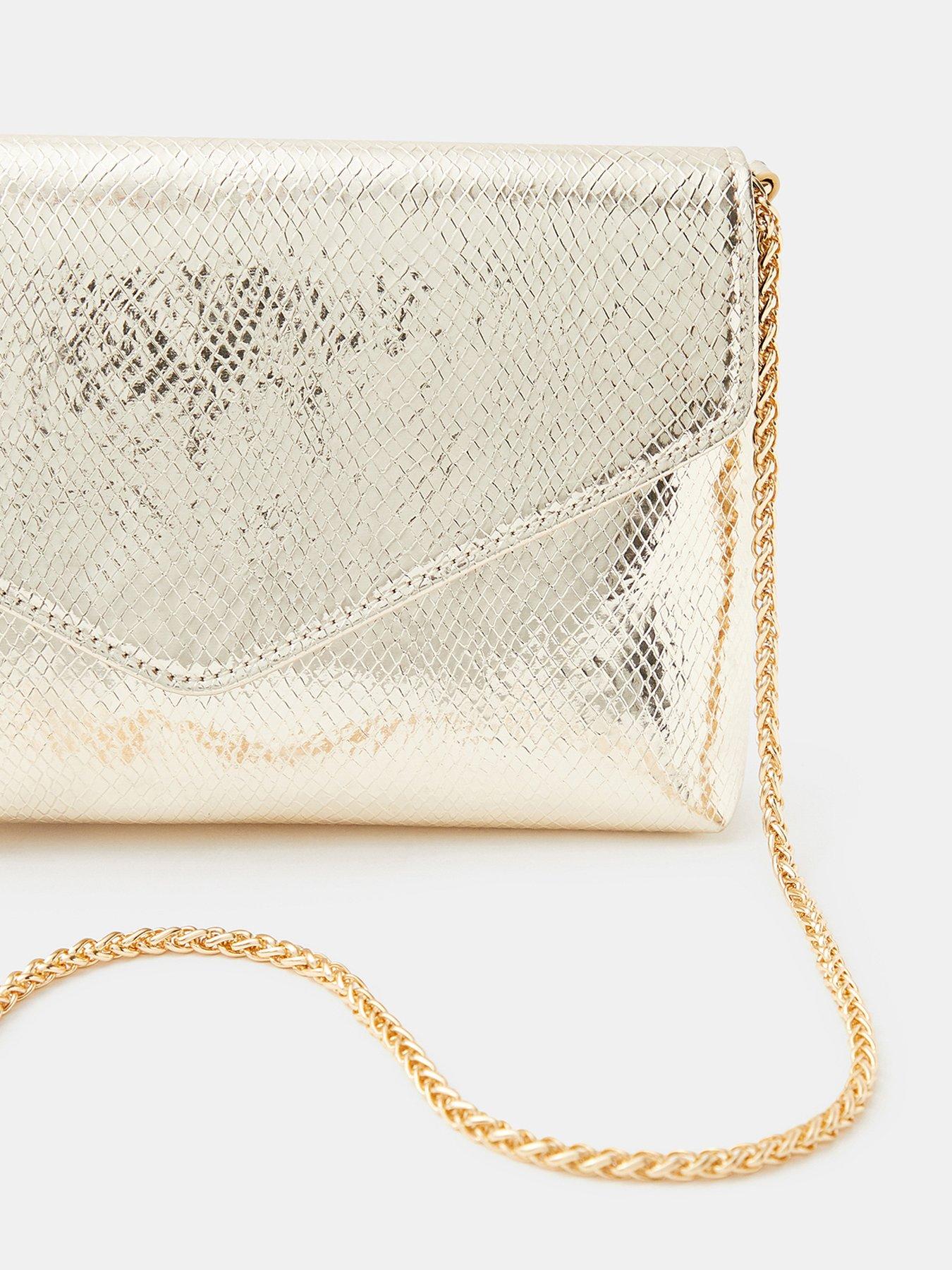 Image 5 of 5 of Accessorize Metallic Envelope Crossbody Bag