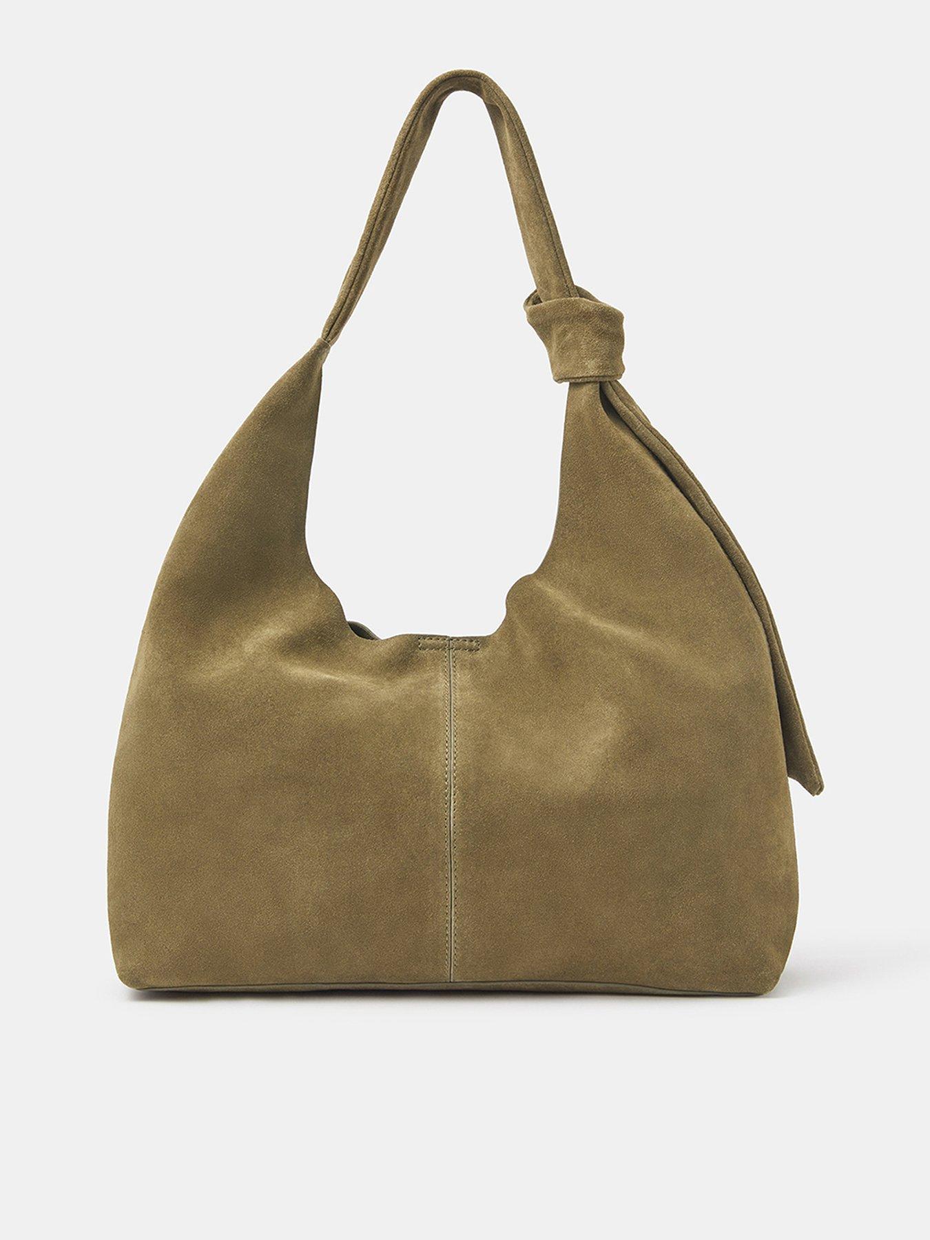 Image 1 of 5 of Accessorize Slouchy Knot Leather Shoulder Bag