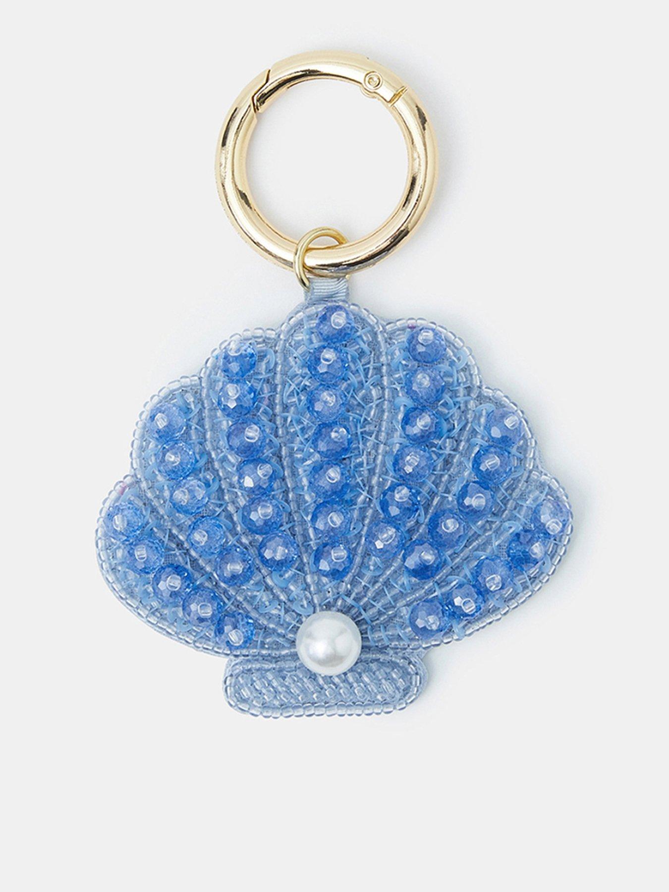 Image 1 of 3 of Accessorize Shell Beaded Bag Charm