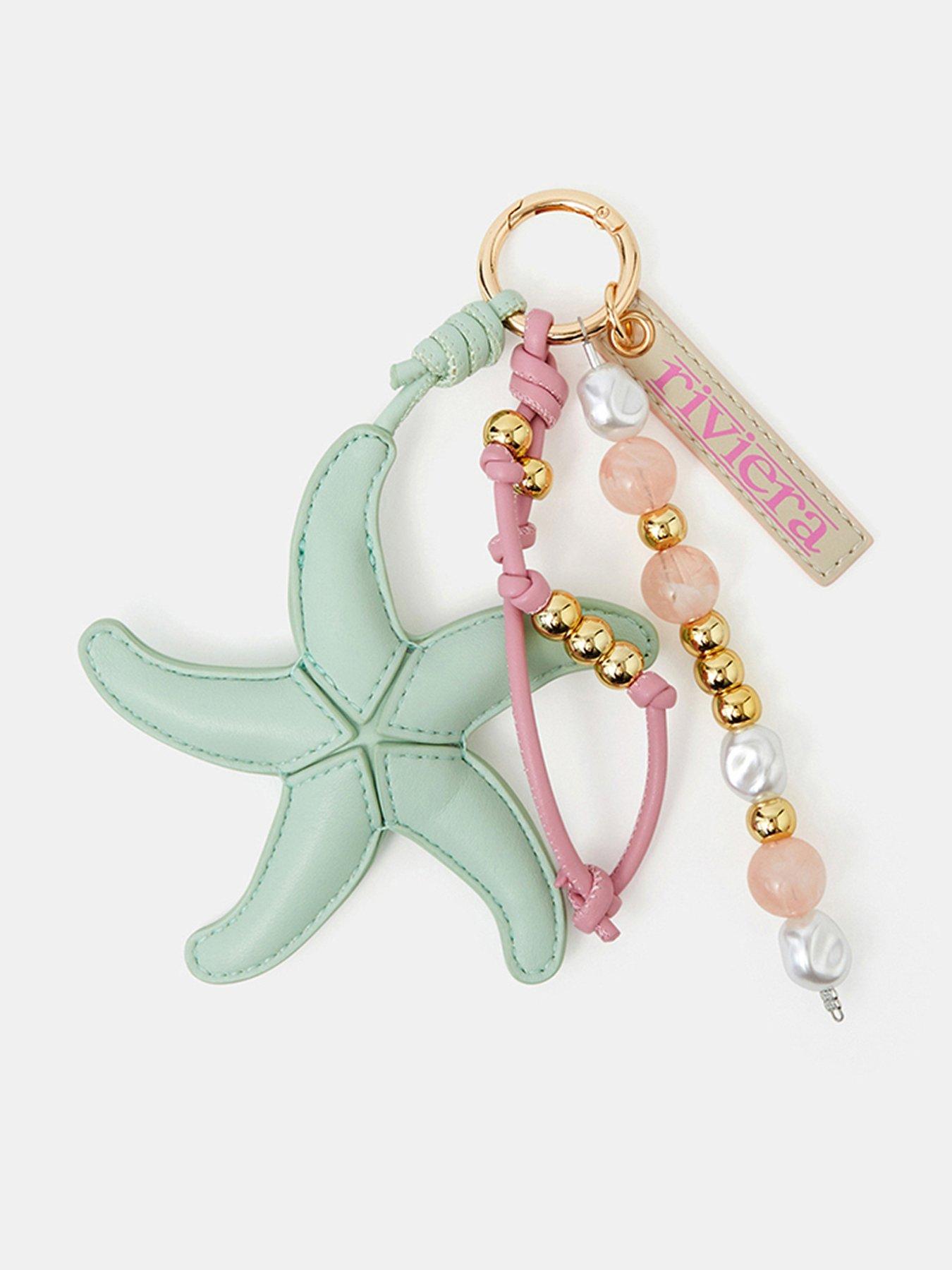 Image 1 of 4 of Accessorize Starfish Bead Bag Charm