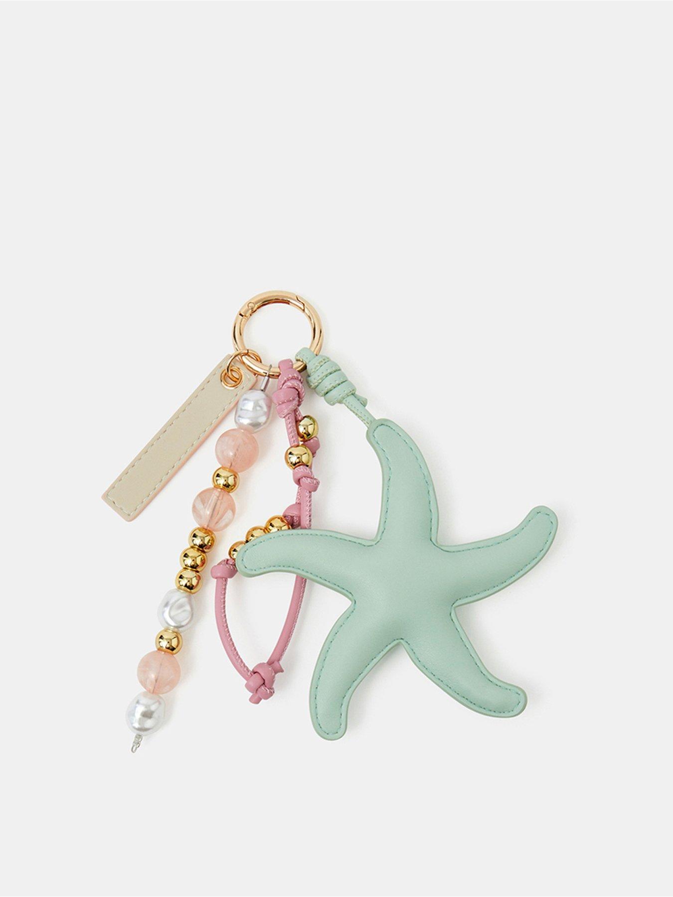Image 3 of 4 of Accessorize Starfish Bead Bag Charm