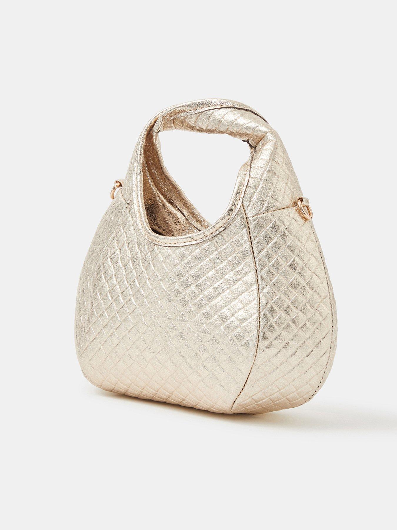 Image 3 of 4 of Accessorize Woven Metallic Bag
