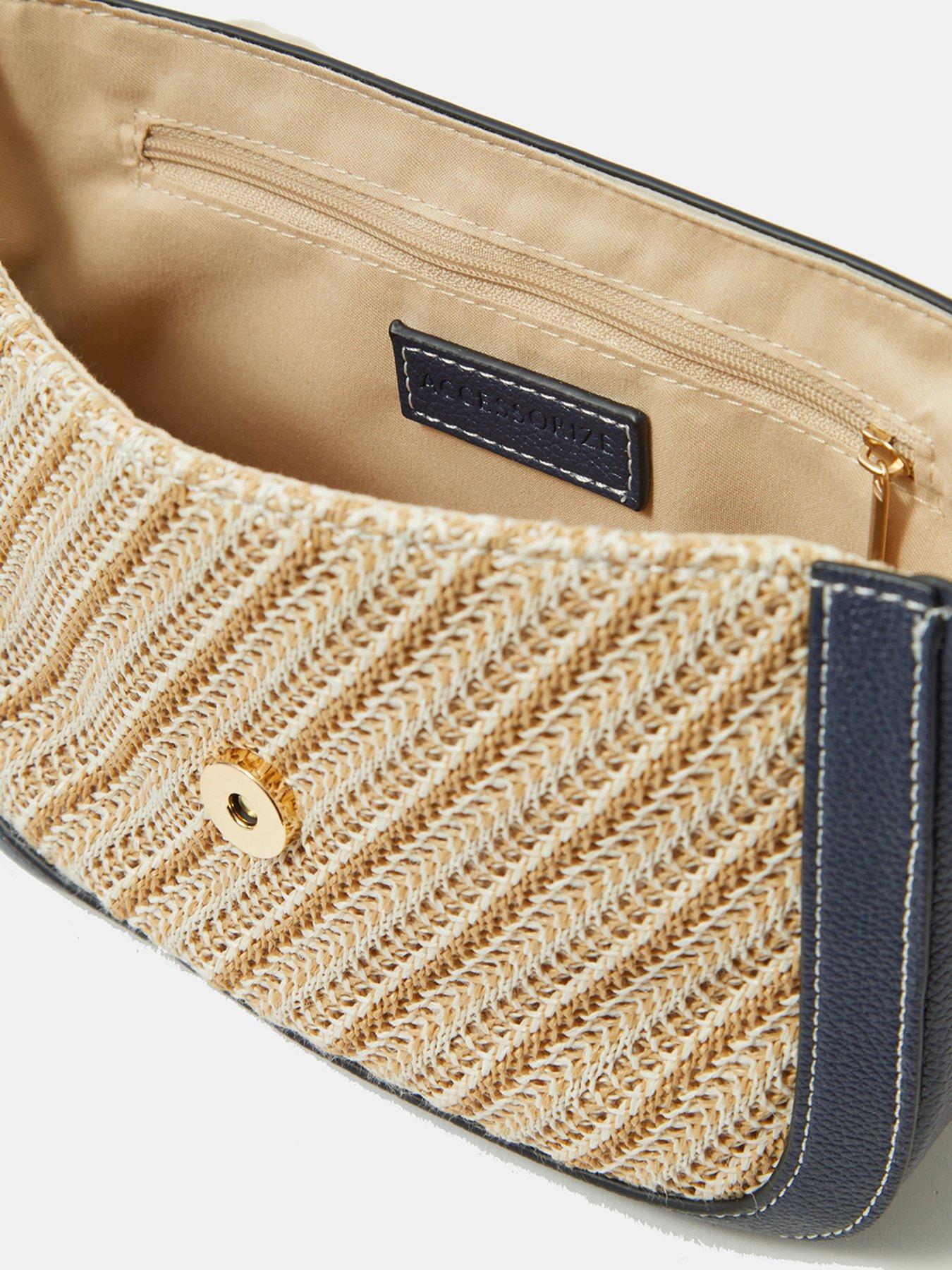 Image 4 of 6 of Accessorize Woven Crossbody Bag