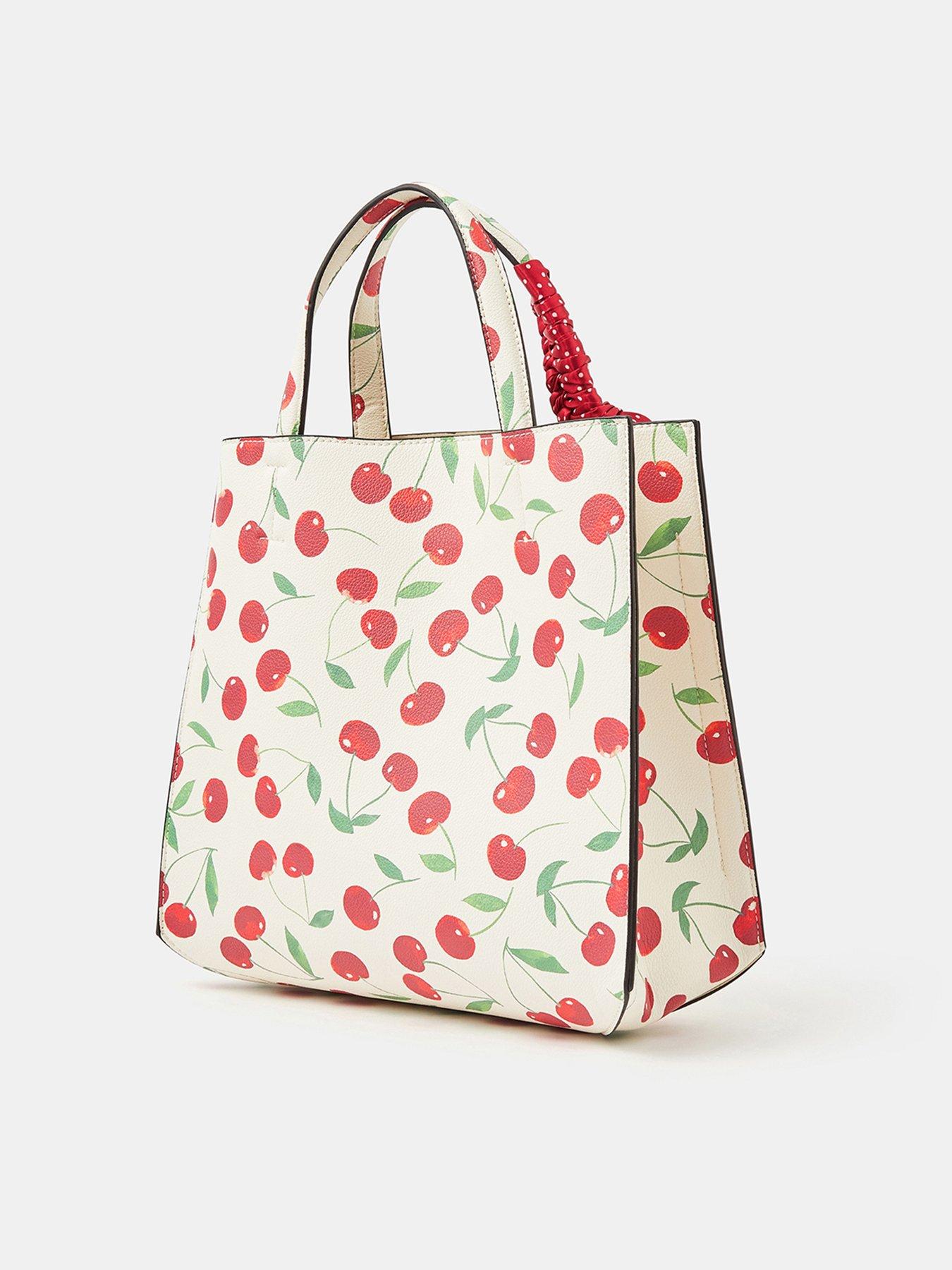 Image 3 of 5 of Accessorize Cherry Print Handbag
