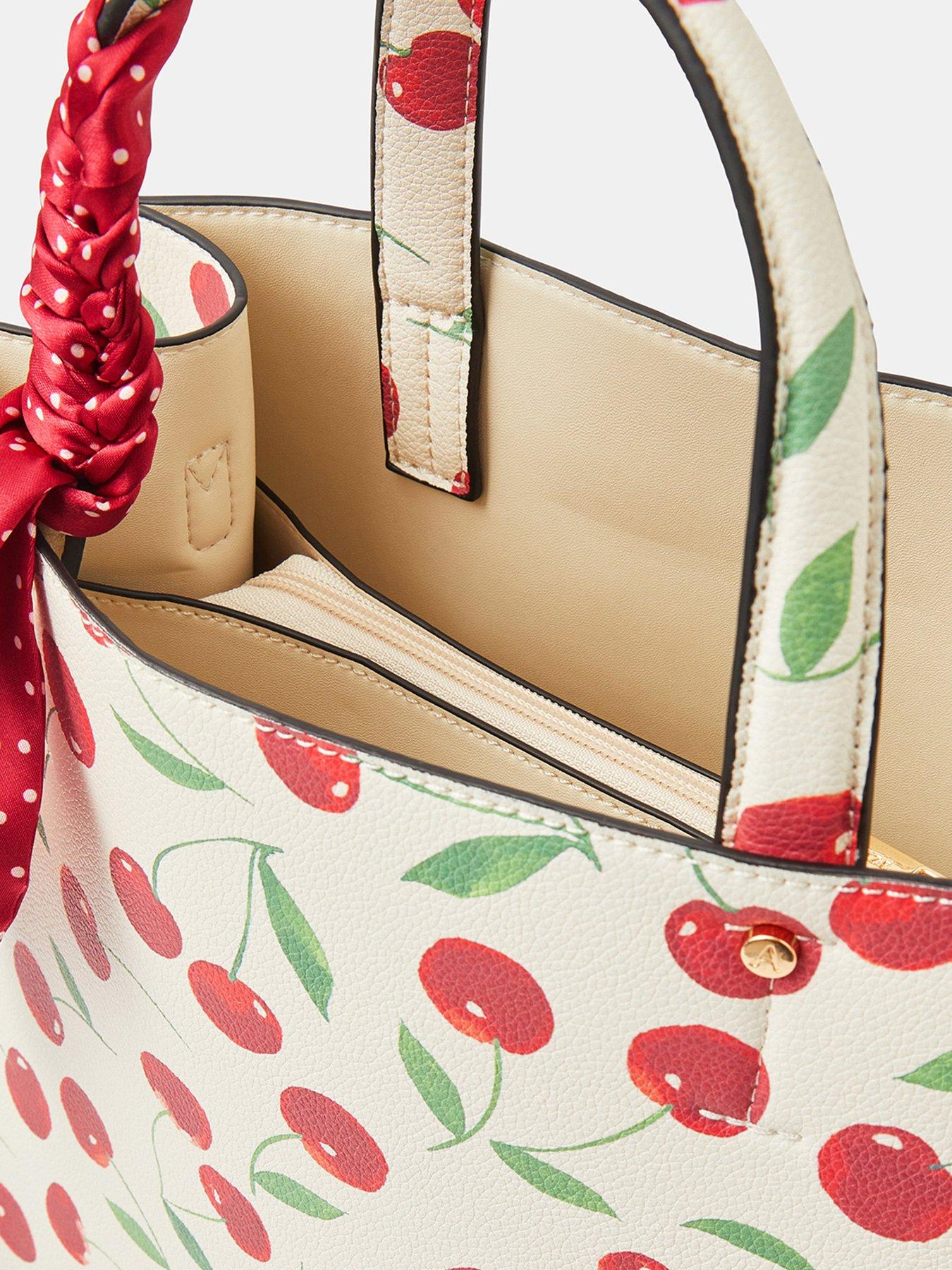 Image 4 of 5 of Accessorize Cherry Print Handbag