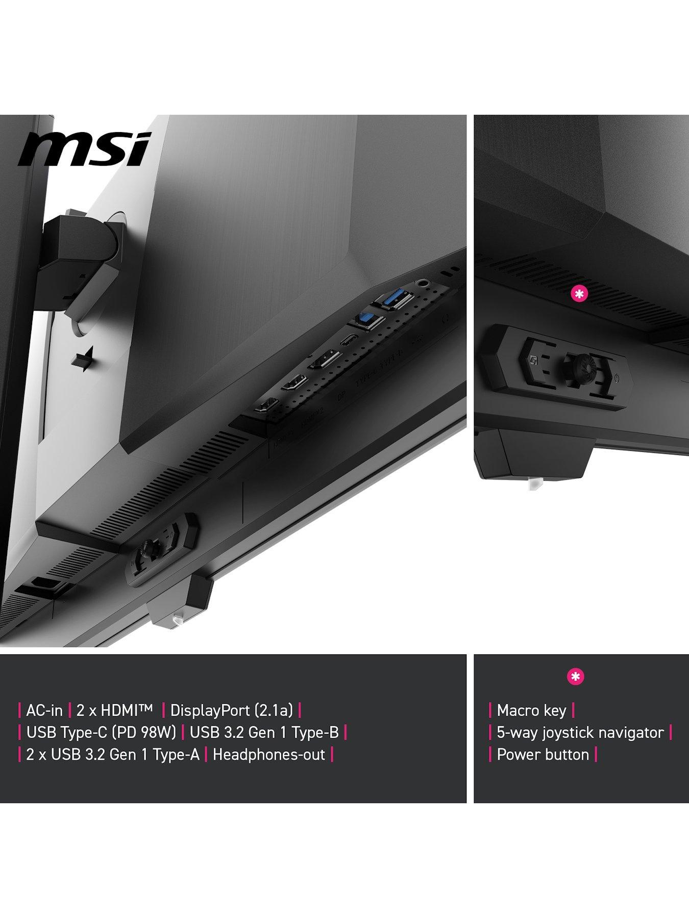 Image 2 of 7 of MSI MPG 271QR QD-OLED X50 27-inch WQHD 500Hz 0.03ms Adaptive Sync HDMI 2.1 Gaming Monitor