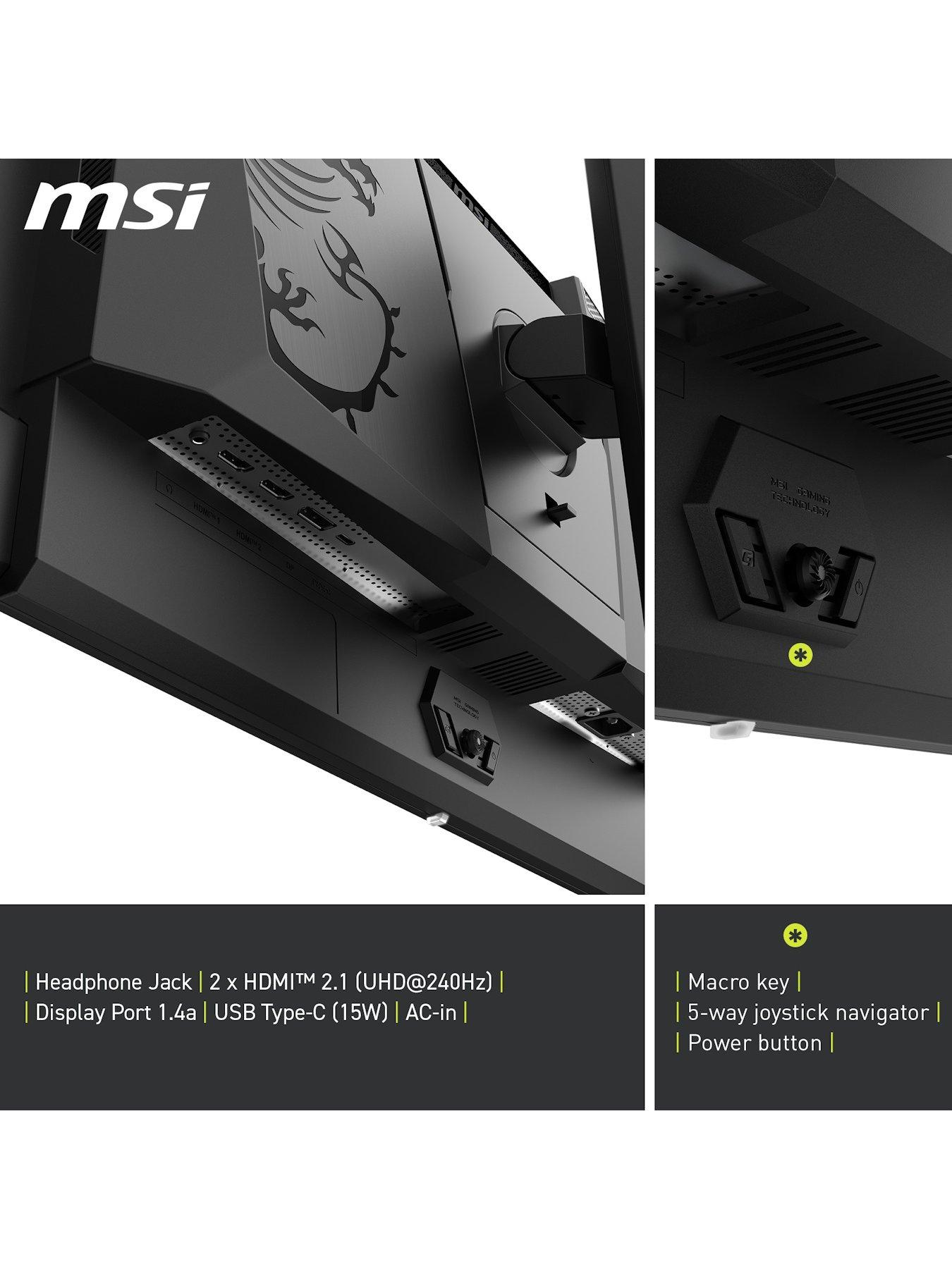 Image 2 of 7 of MSI MAG 272UP QD-OLED X24 27-inch 4K UHD 240Hz 0.03ms Adaptive Sync HDMI 2.1 Gaming Monitor