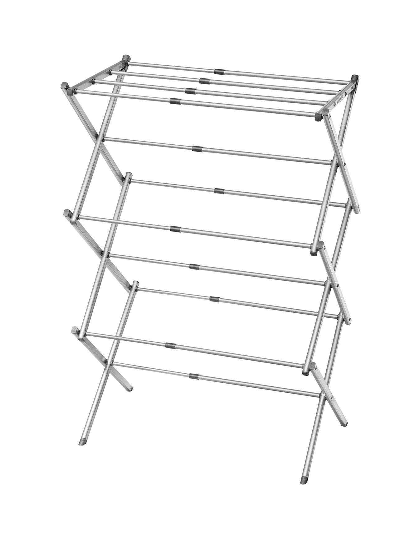 Image 2 of 6 of Black & Decker B+d Extendable Compact Airer Grey