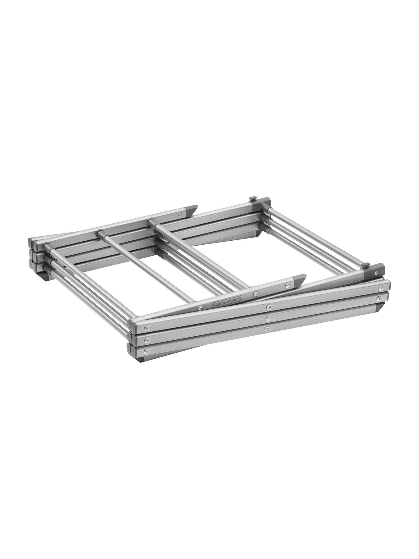 Image 5 of 6 of Black & Decker B+d Extendable Compact Airer Grey