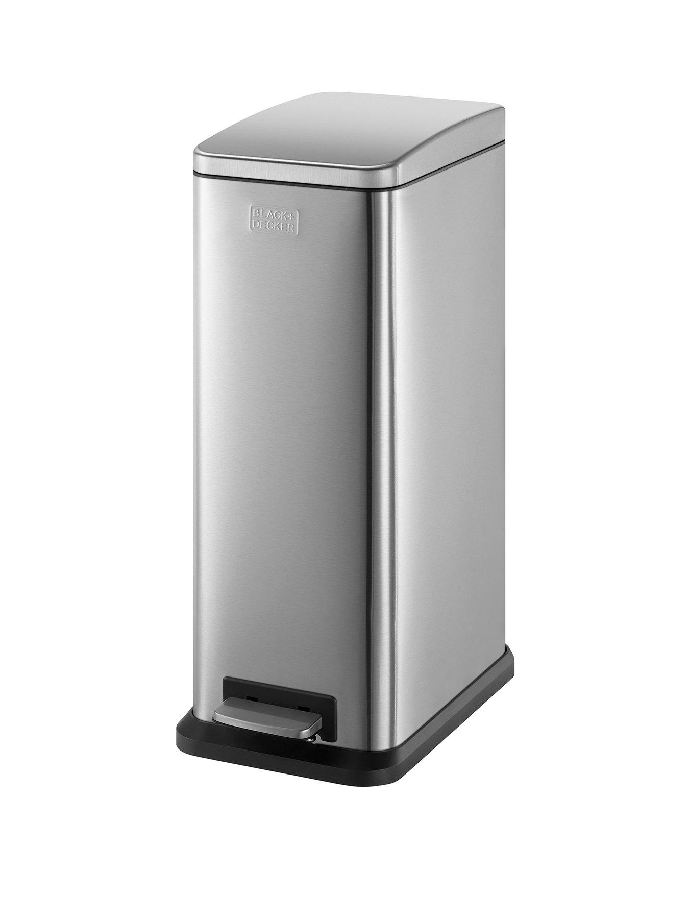 Image 2 of 6 of Black & Decker B+d 20l Slimline Soft Close Pedal Bin