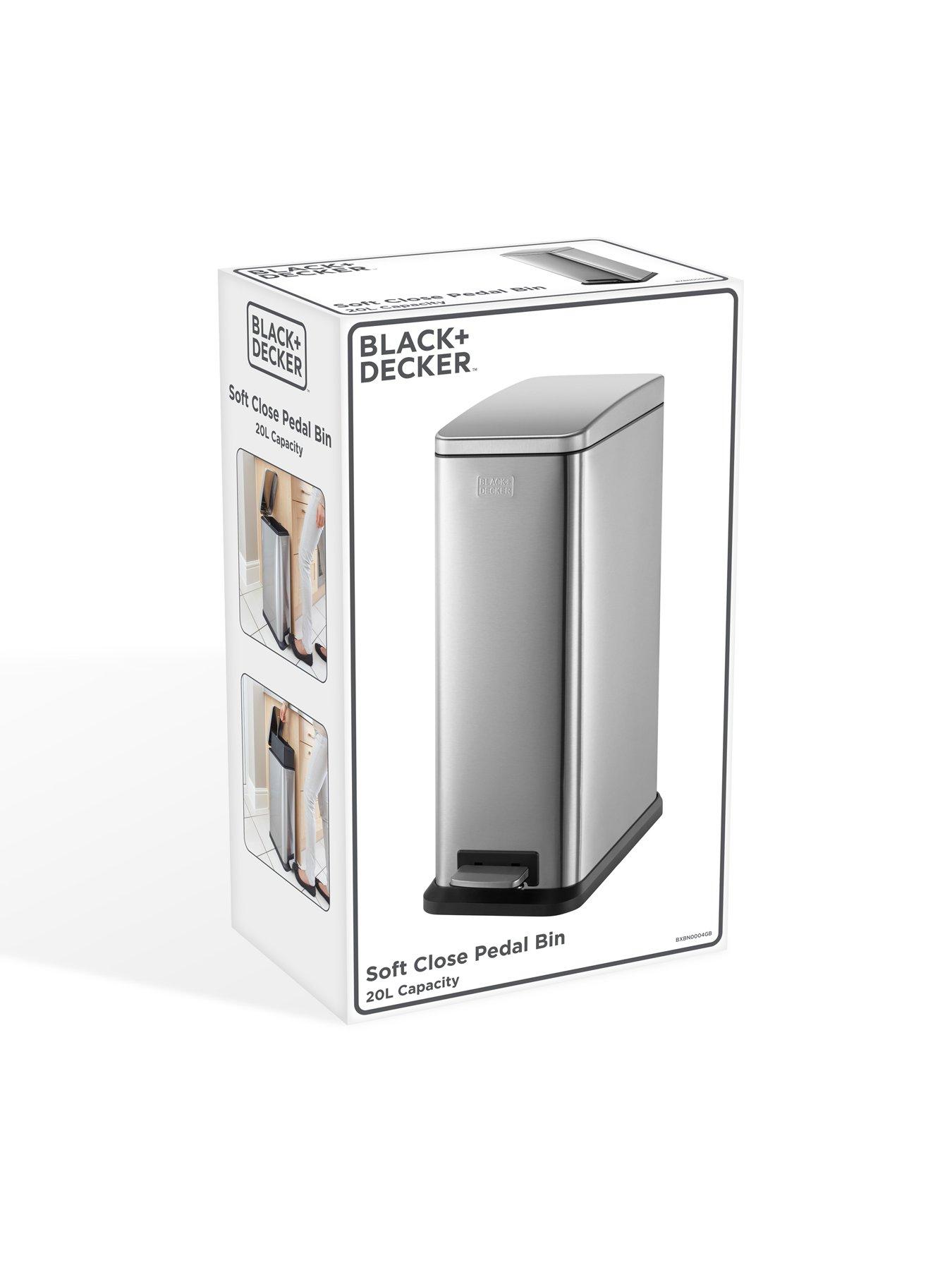 Image 6 of 6 of Black & Decker B+d 20l Slimline Soft Close Pedal Bin