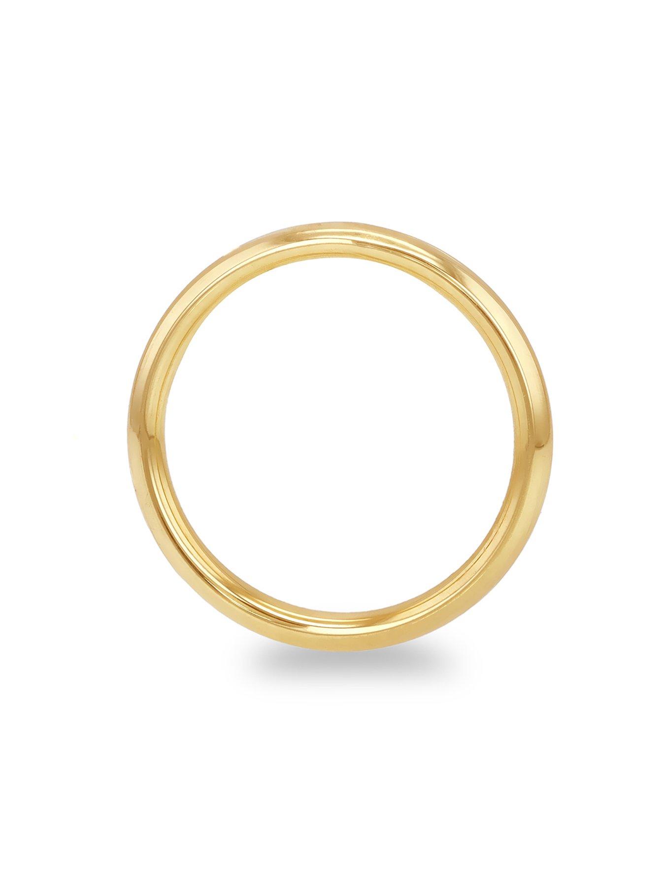 Image 3 of 5 of The Love Collection 9ct Yellow Gold 3mm Wedding Band