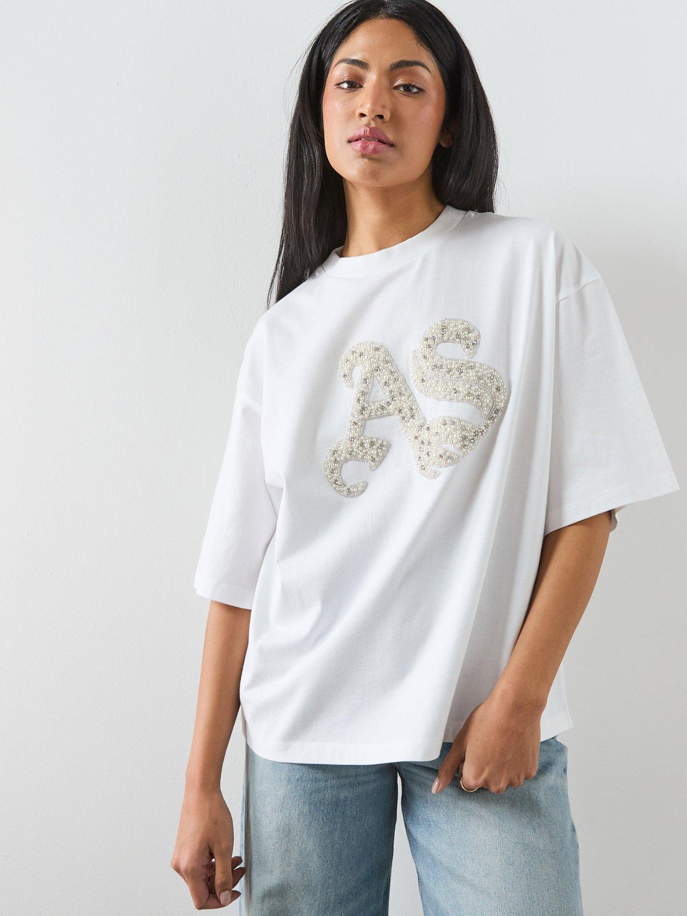 AllSaints Icon Amelie Tee, White, Size Xs, Women