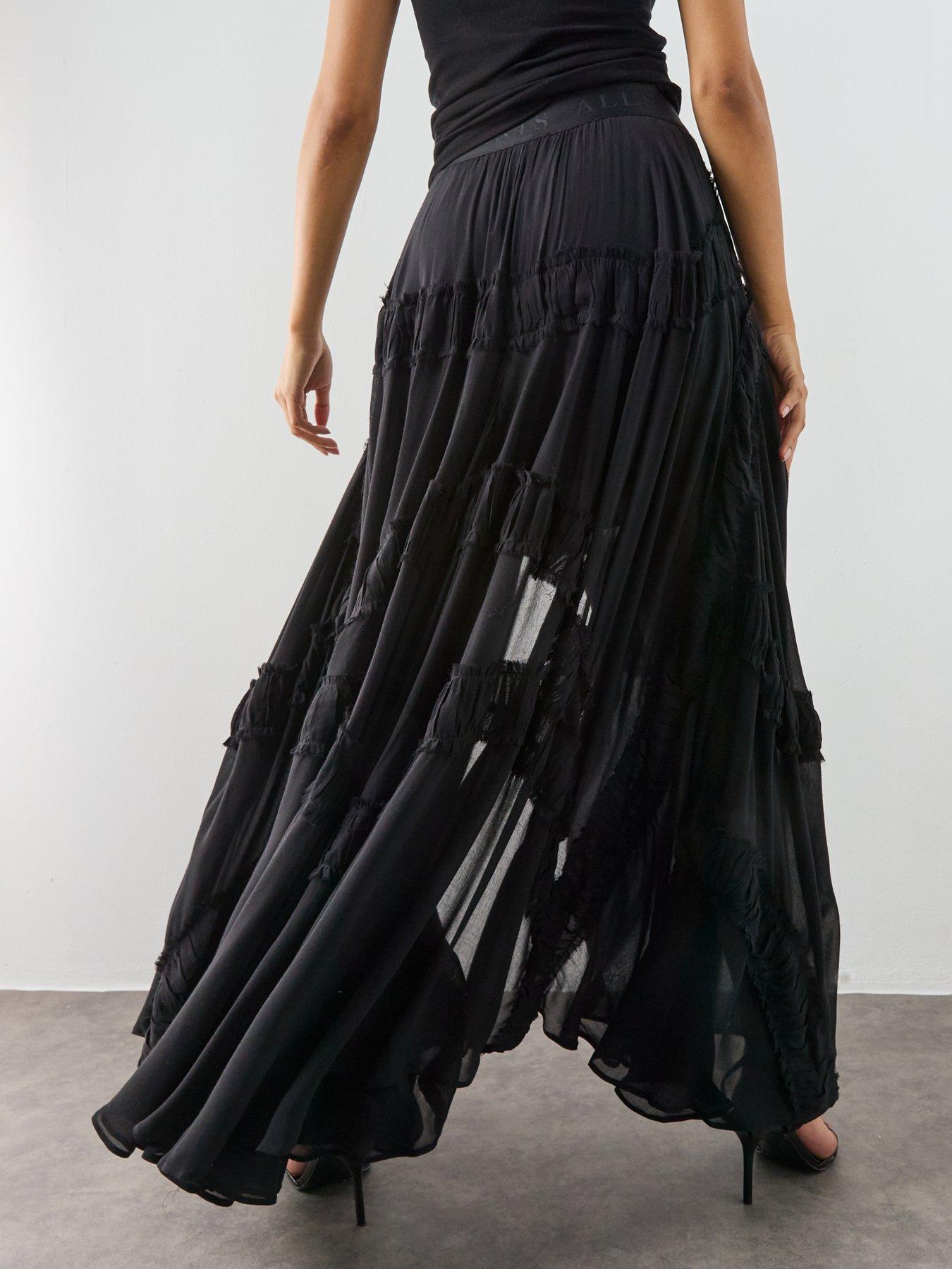 Image 2 of 6 of AllSaints Dorina Skirt - Black