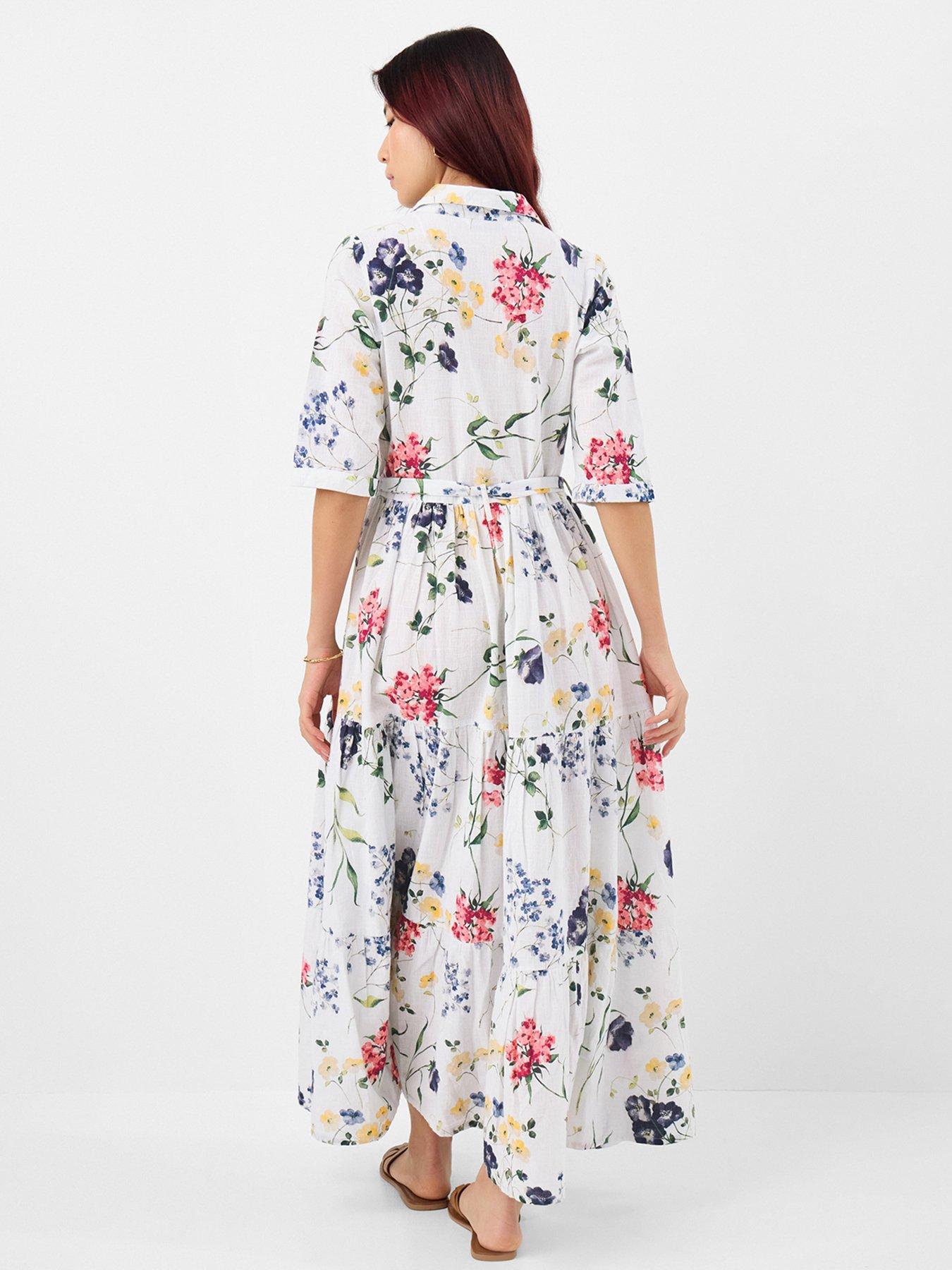 Image 2 of 4 of Accessorize Floral Print Belted Maxi Dress